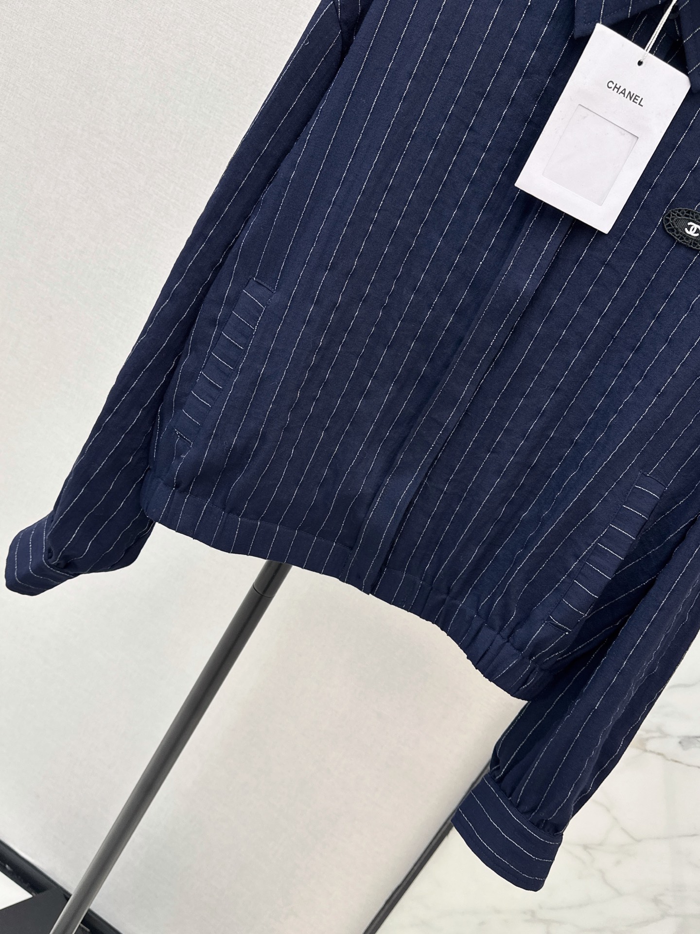Chan 26fw stripe shirt jacket