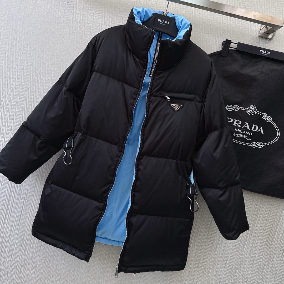 Pra 26fw belted down jacket