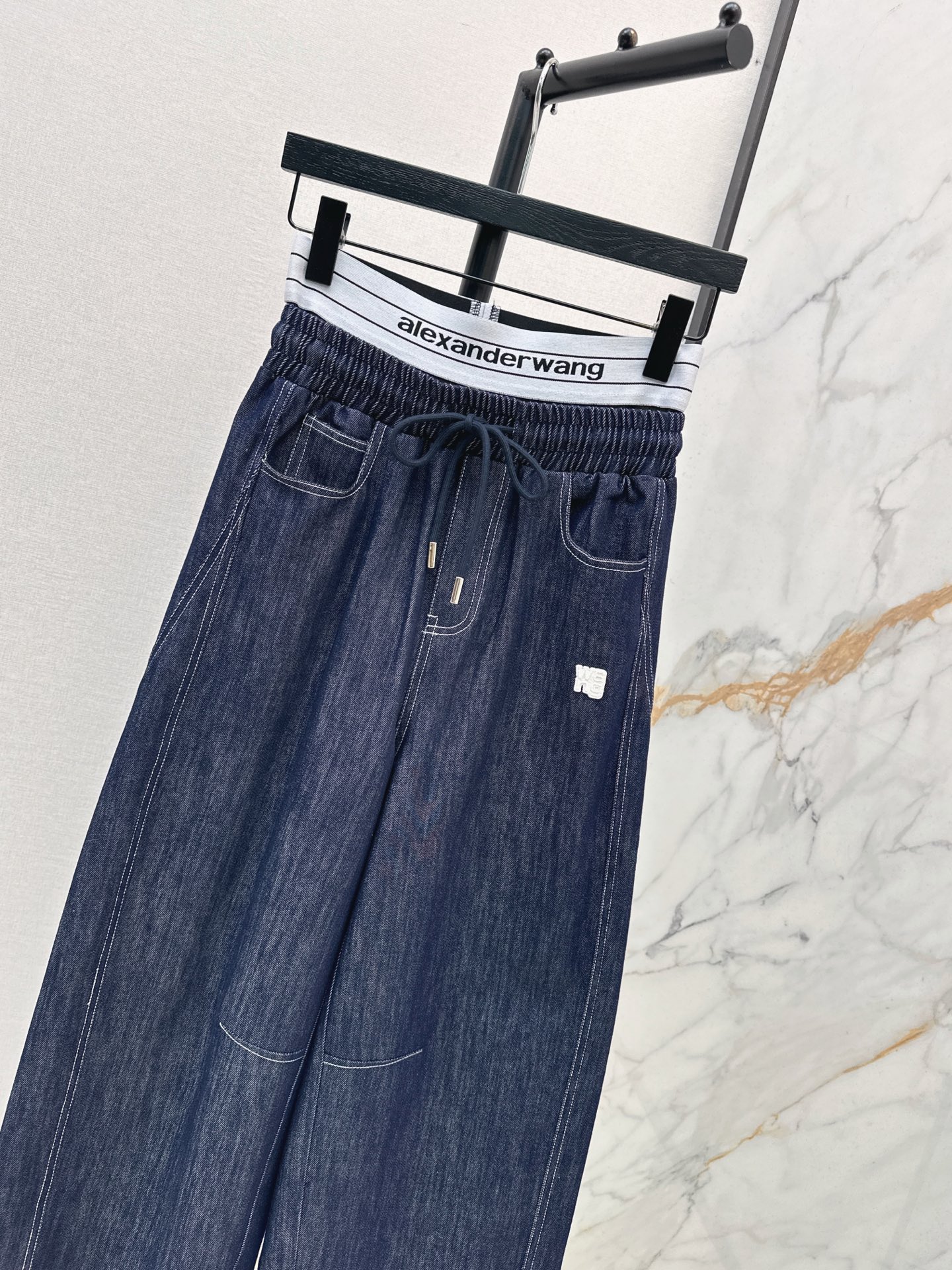 Alex 26fw drawstring wide-leg pants