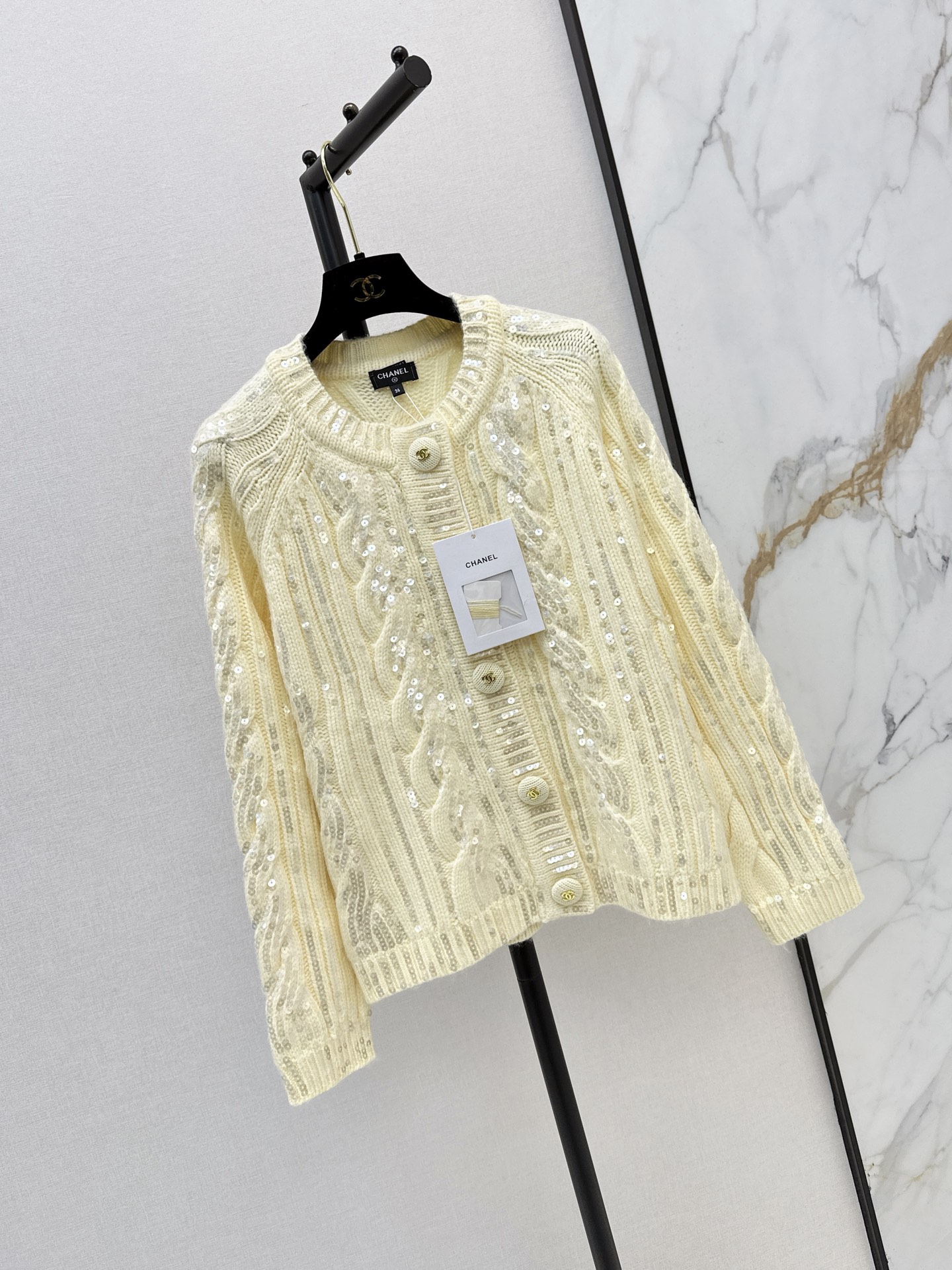 Chan 26fw sequin cardigan