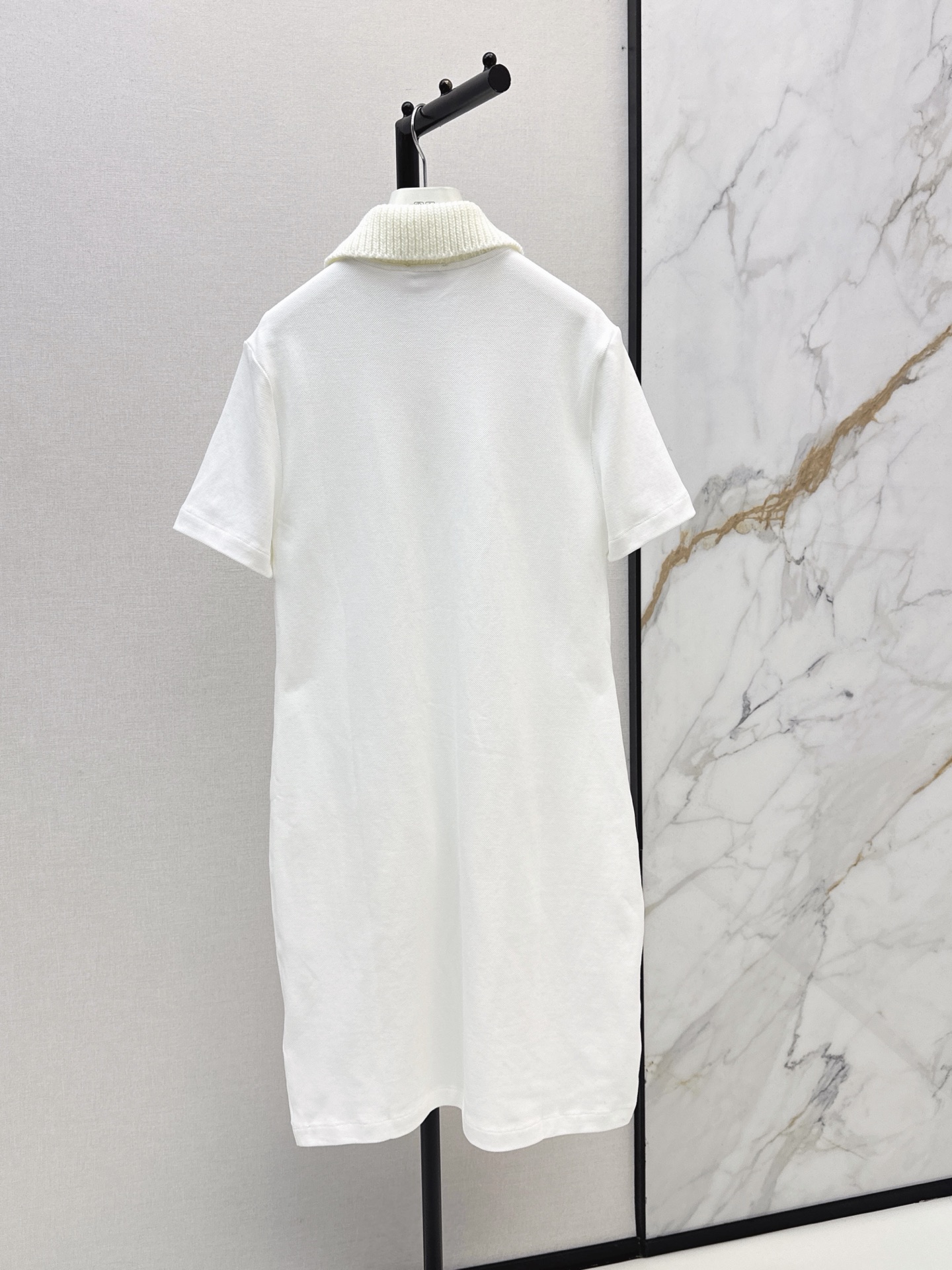 Monc 26ss knit contract polo dress