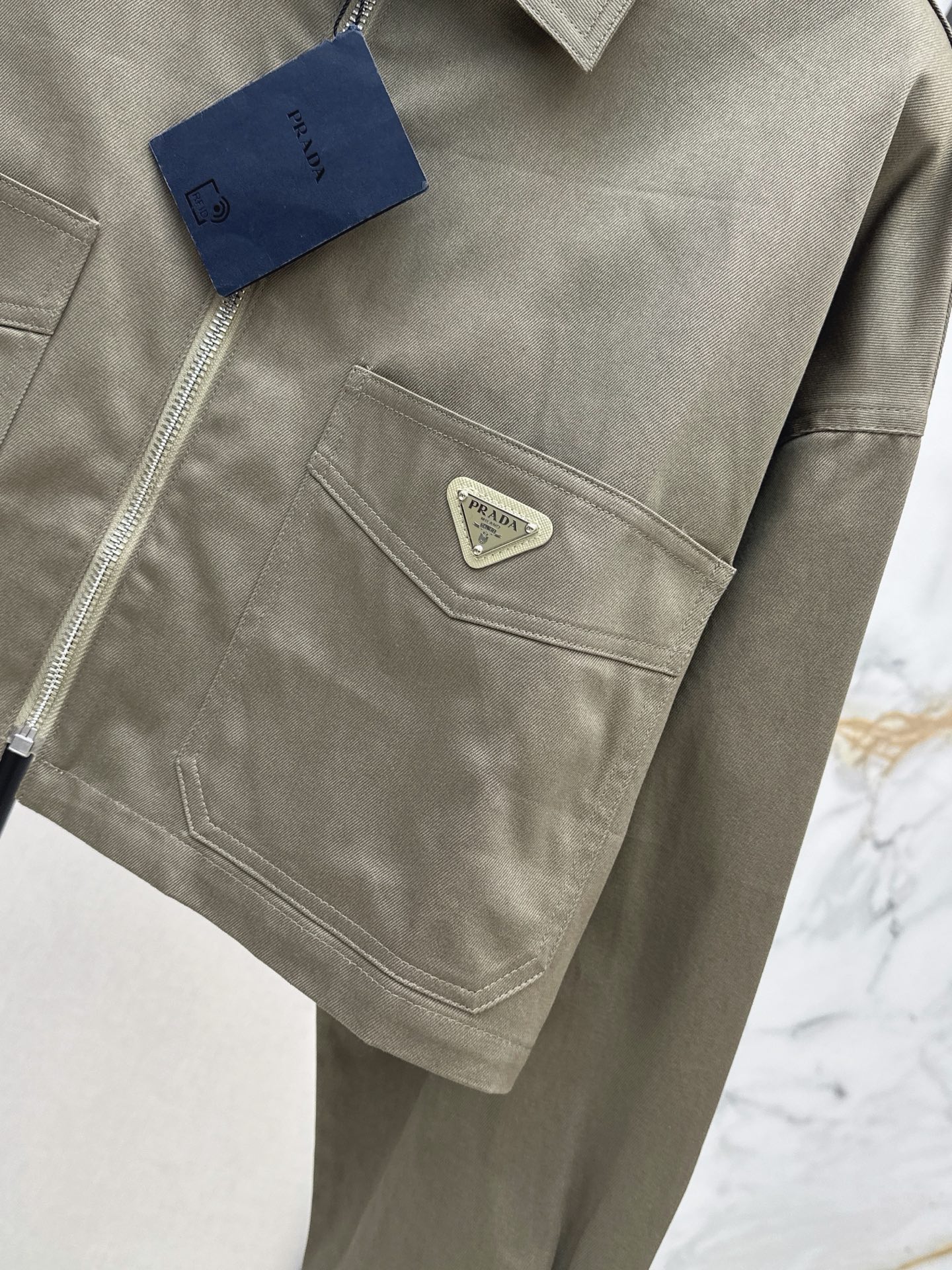 Pra 26fw cropped cargo jacket