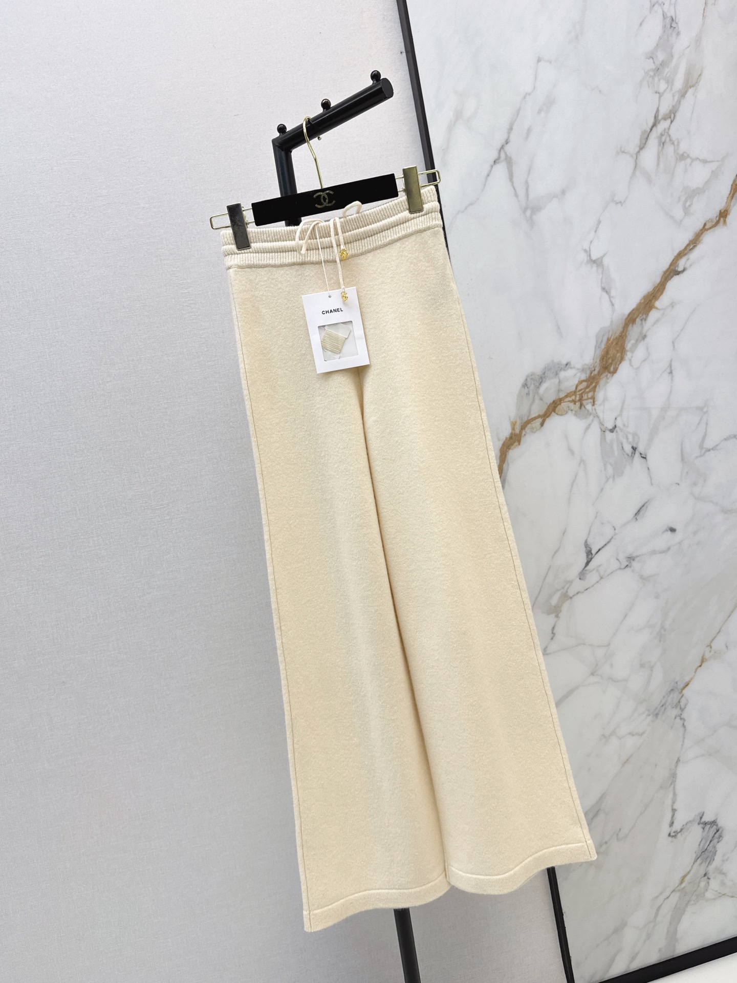 Chan 26fw cashmere straight-leg pants