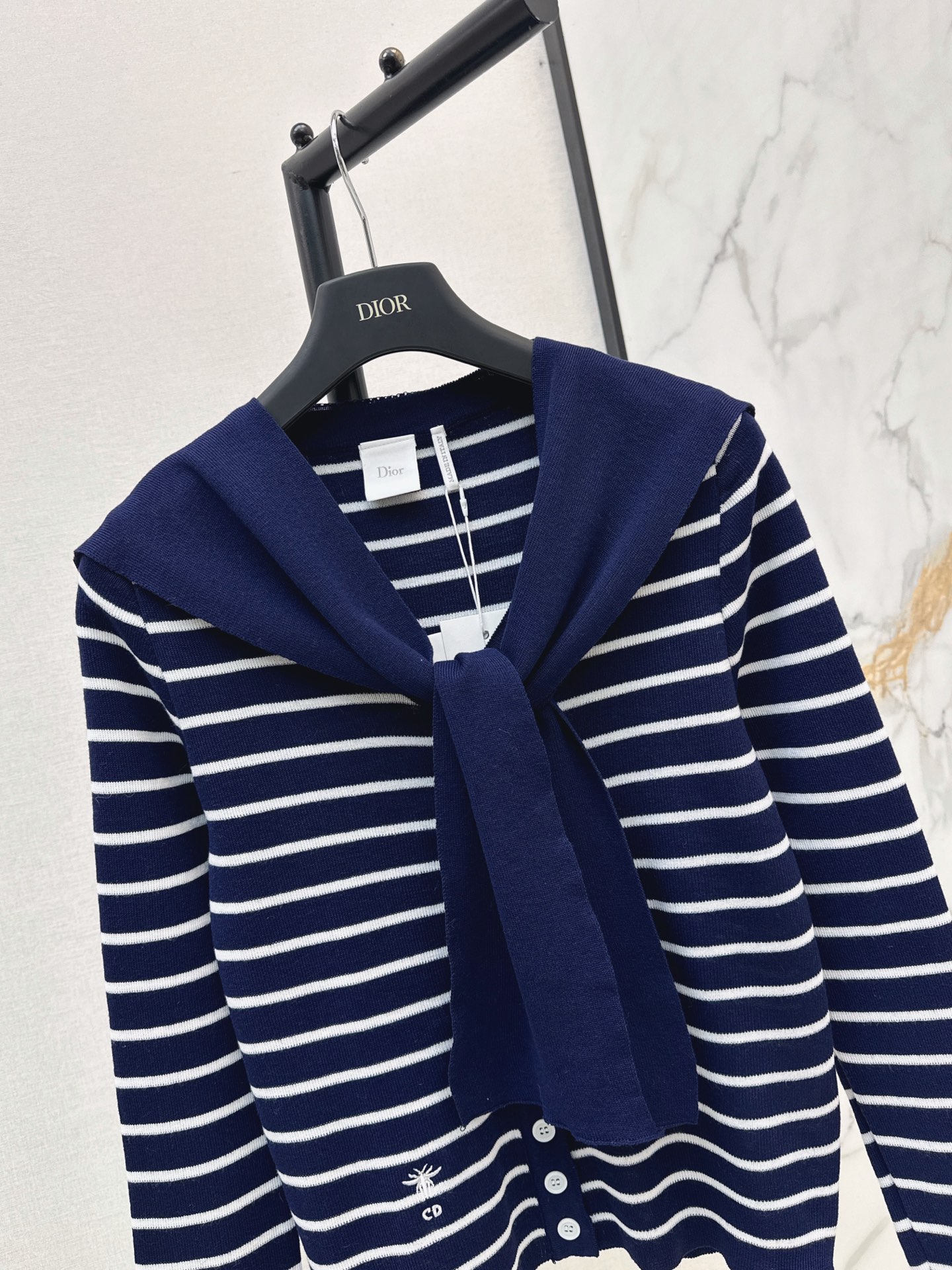 CD 26fw stripe knit cardigan