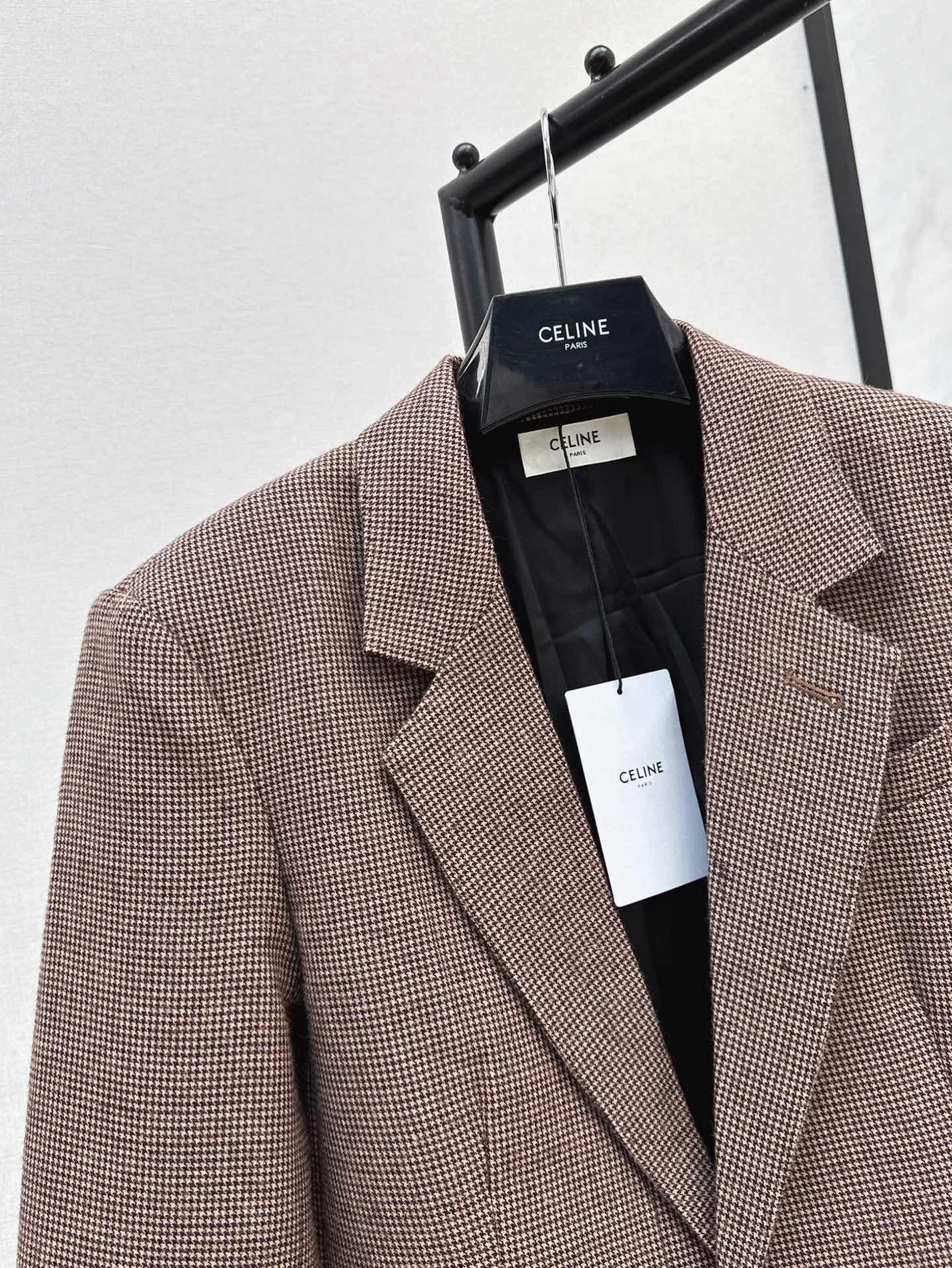 Celi 26fw houndstooth blazer