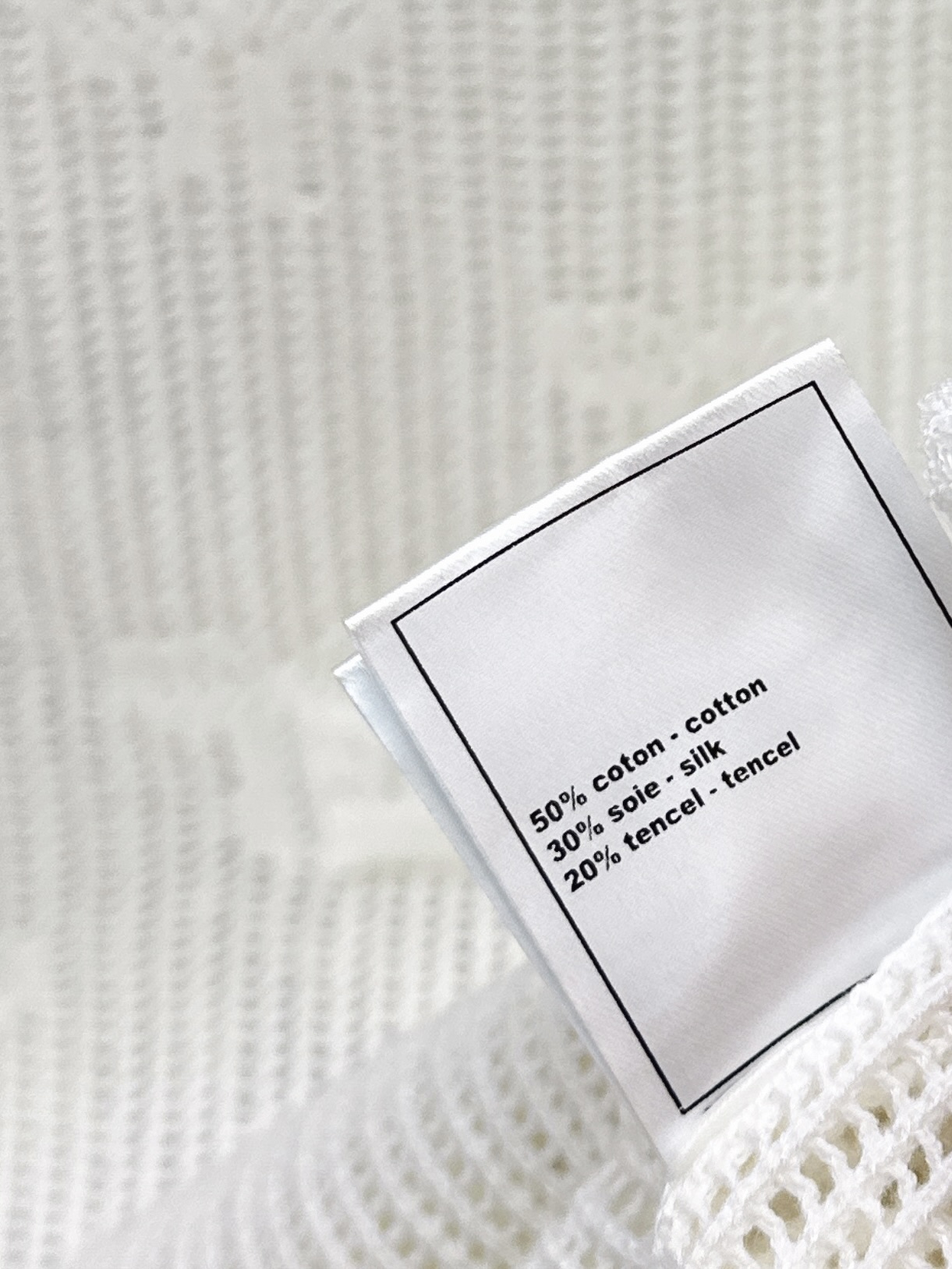 Chan 26fw hollow jacquard knit dress