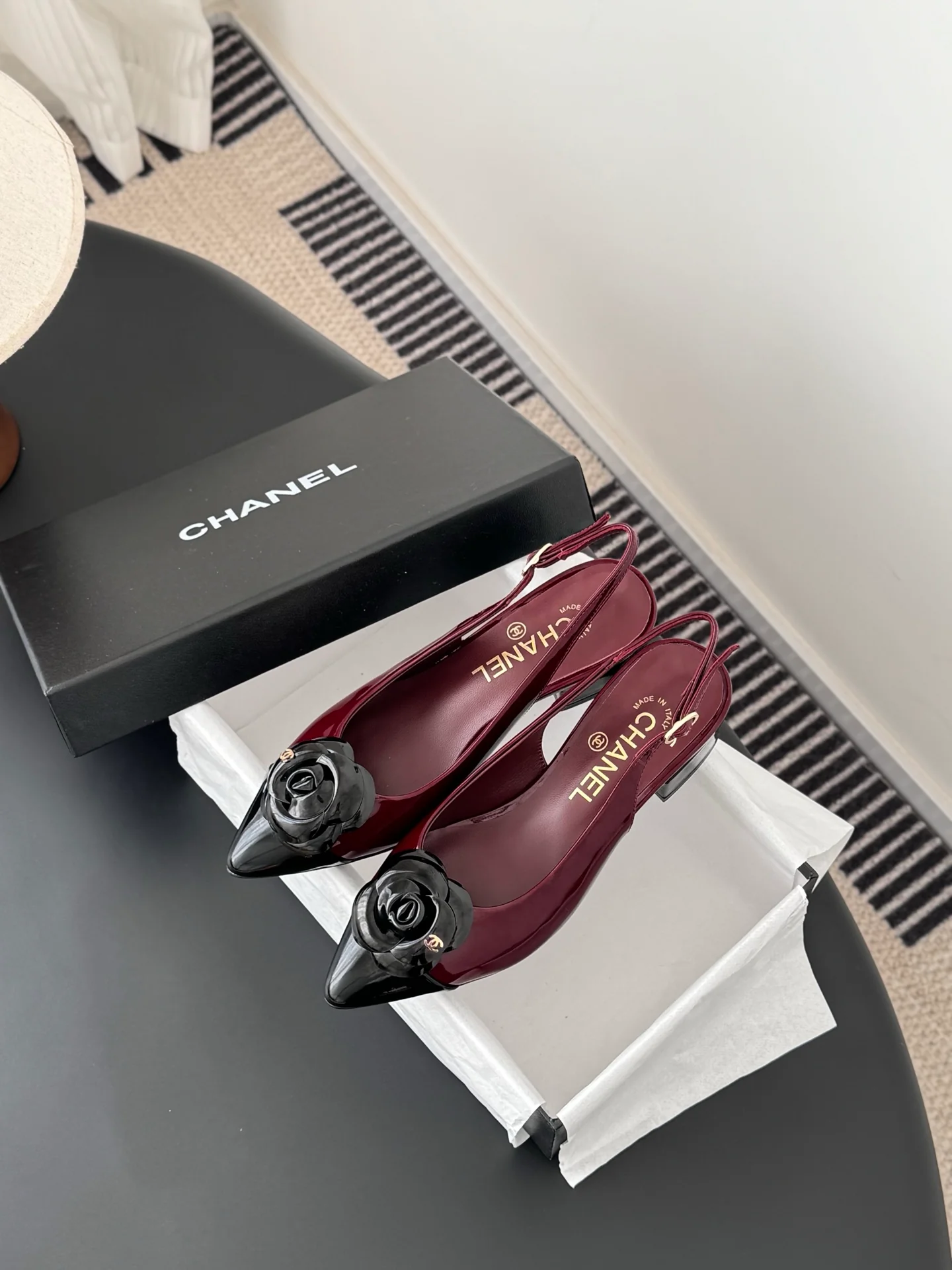 Chan 26ss slingback flats