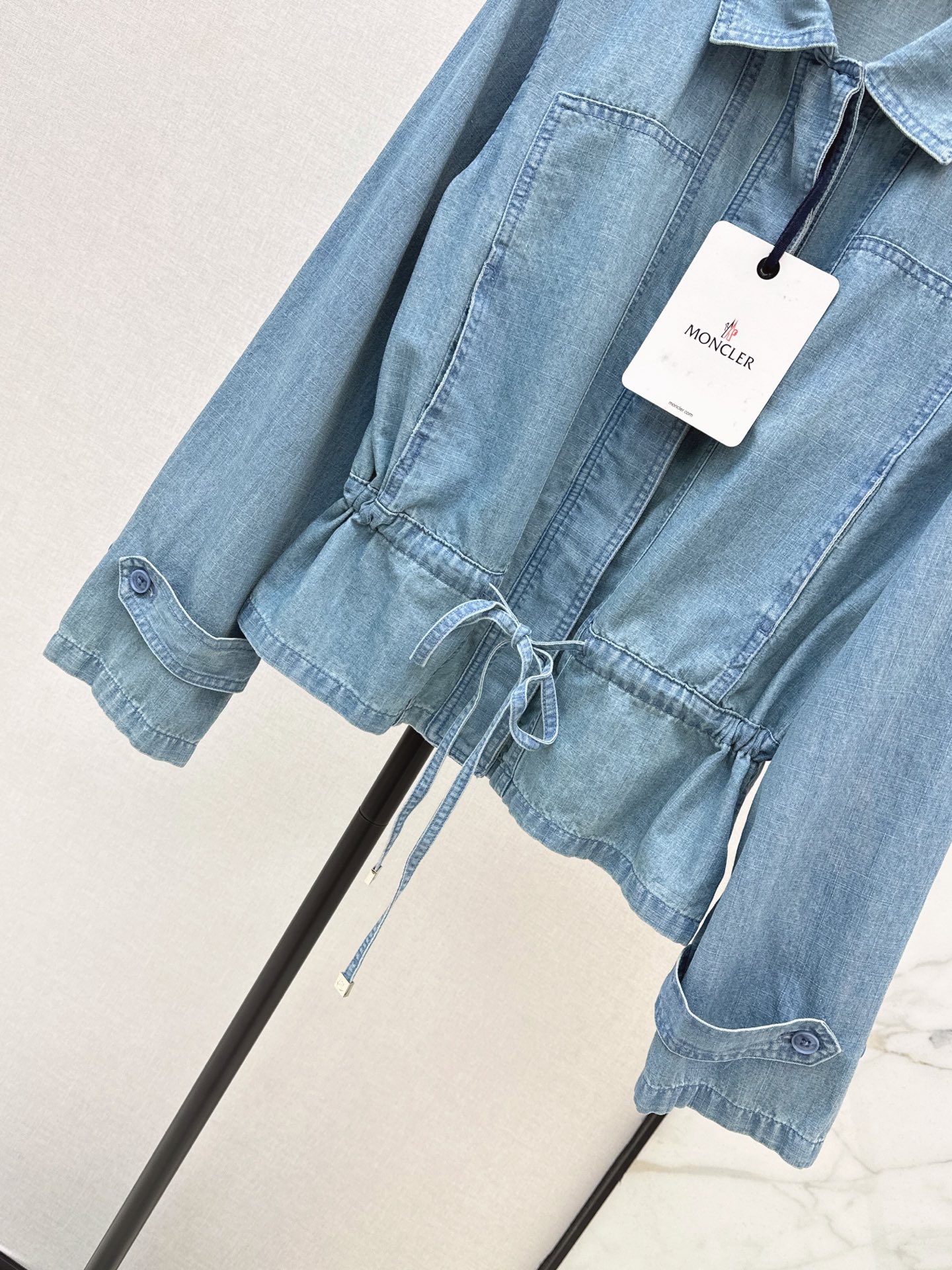 Monc 26fw drawstring denim jacket