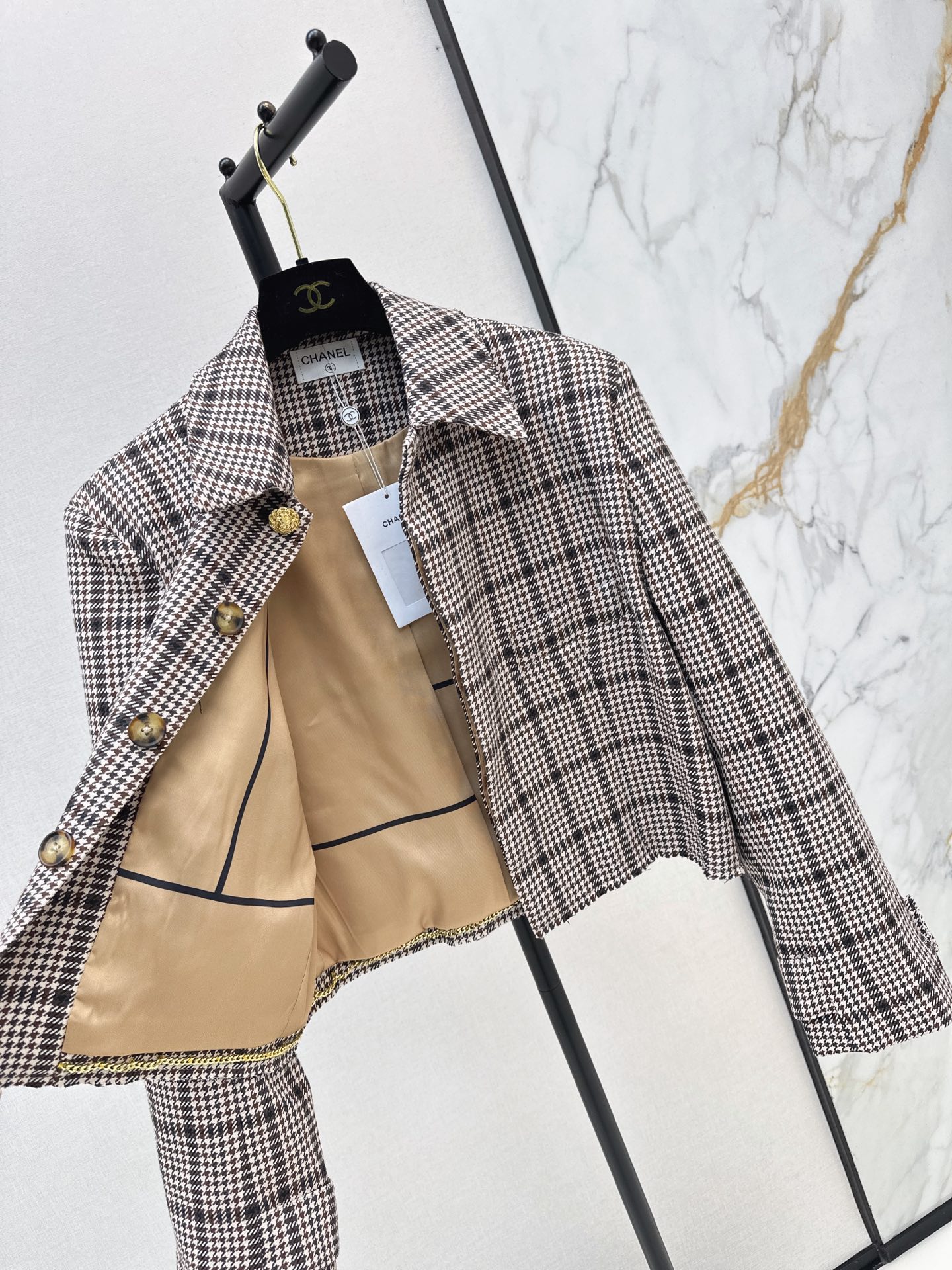 Chan 26fw houndstooth jacket