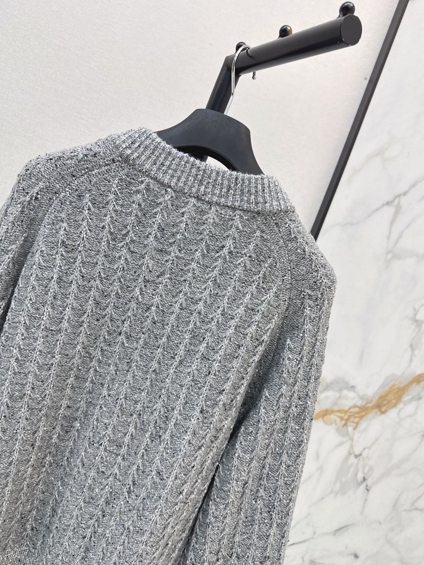 CD 26fw iridescent sequin cardigan jacket