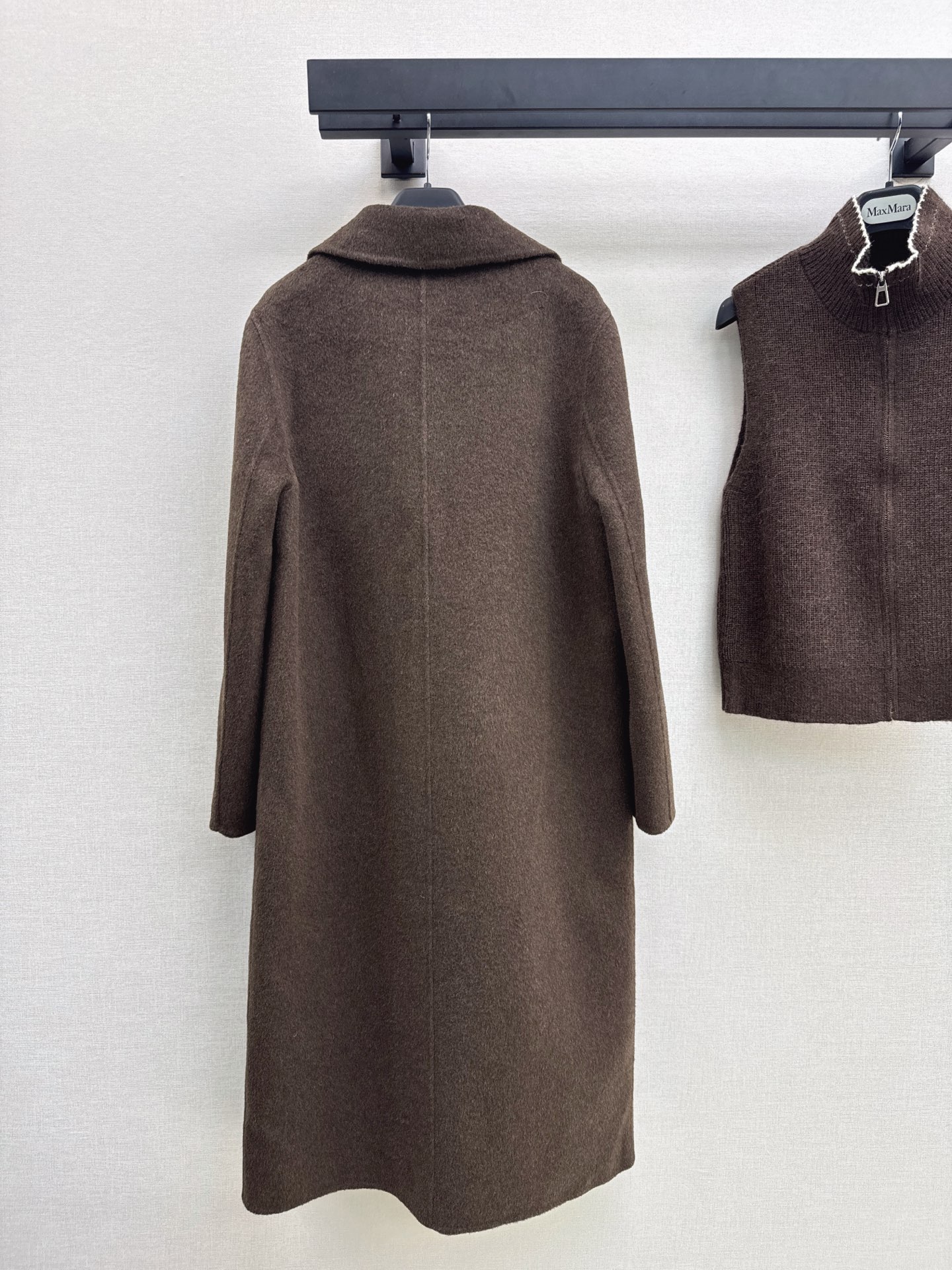 Max 26fw knit vest overcoats sets