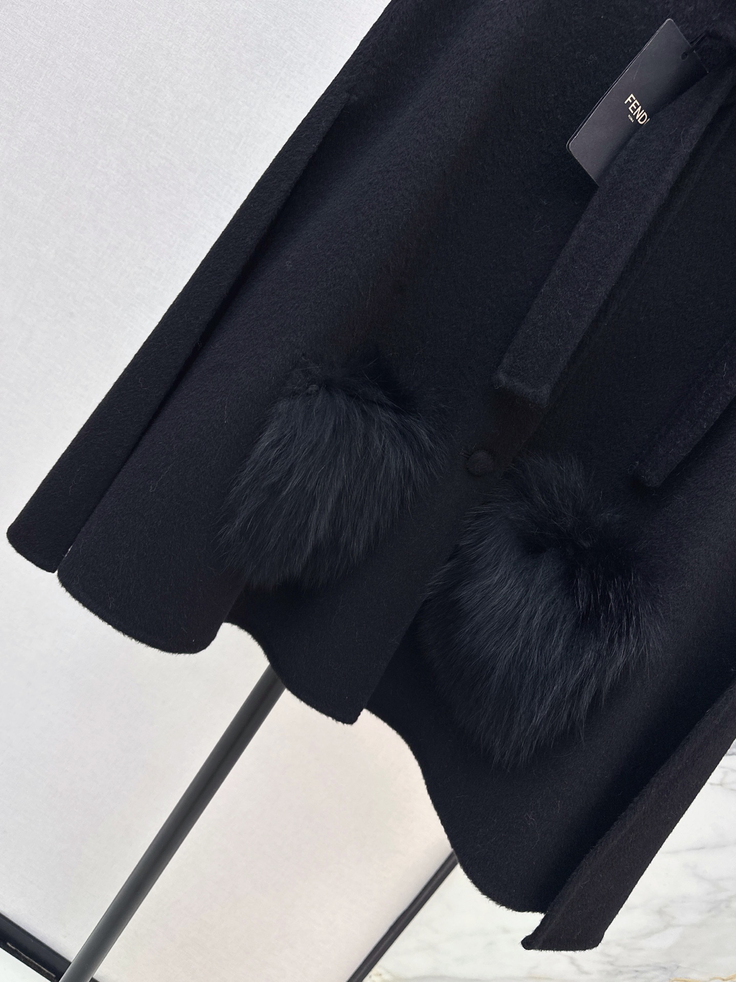 Fen 26fw woolen cape jacket