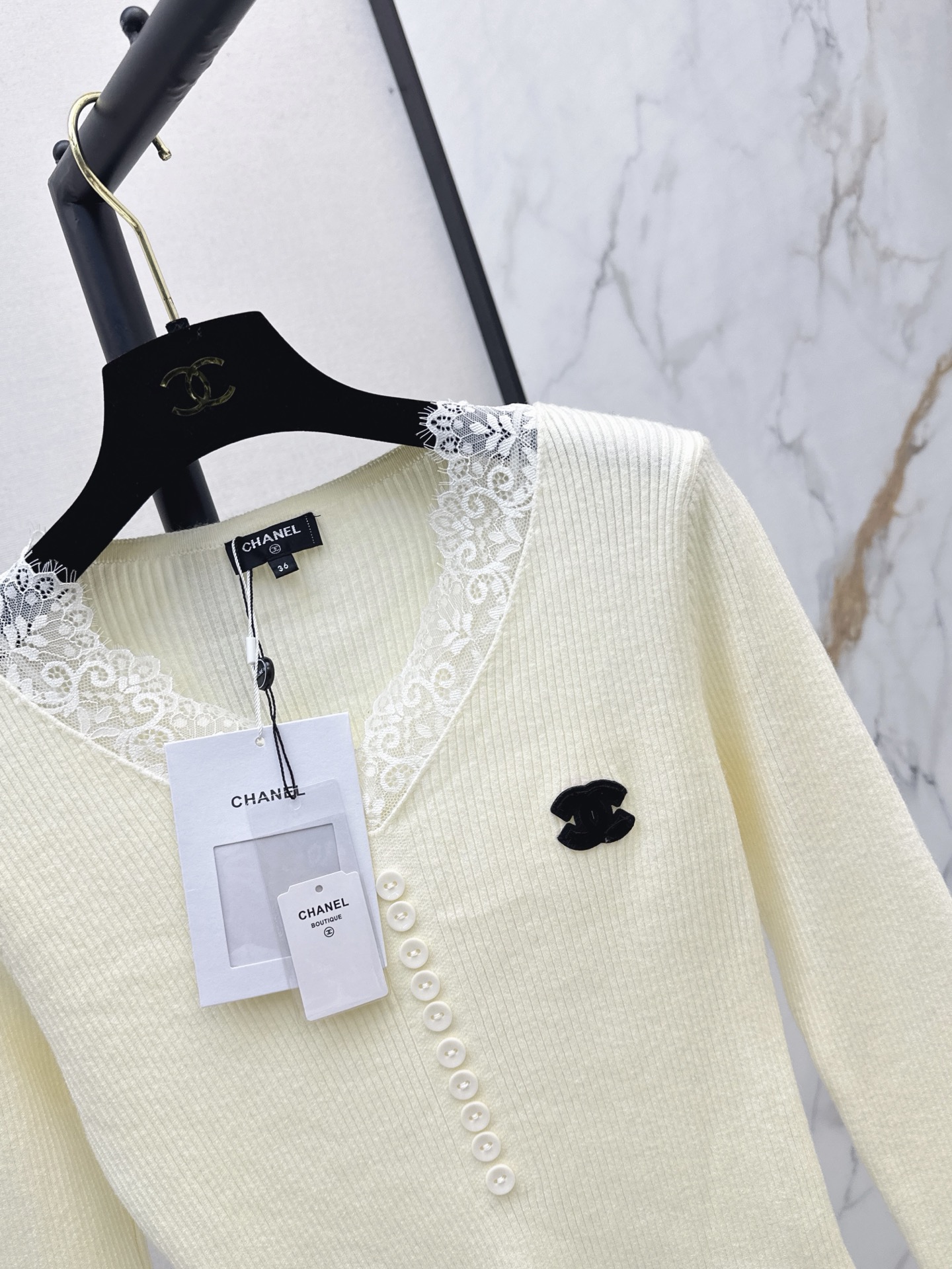 Chan 26fw lace contract basic tee