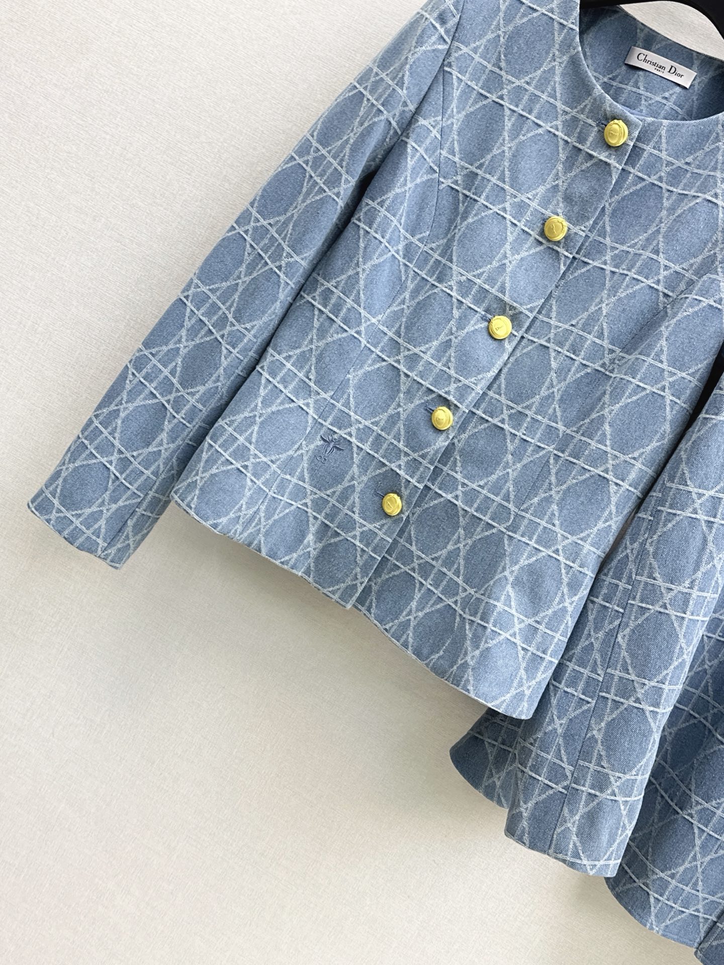CD 26fw jacquard jacket A-line skirt sets