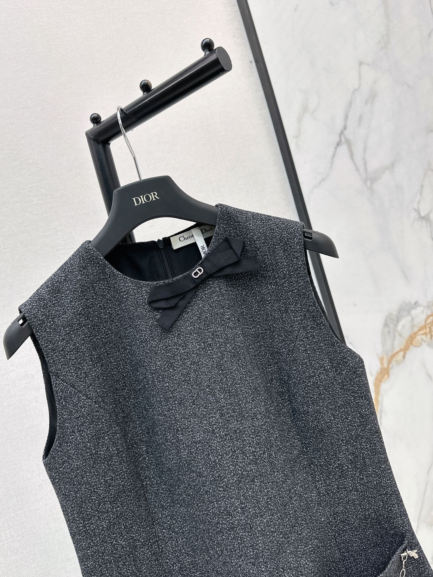 CD 26fw sleeveless bow dress