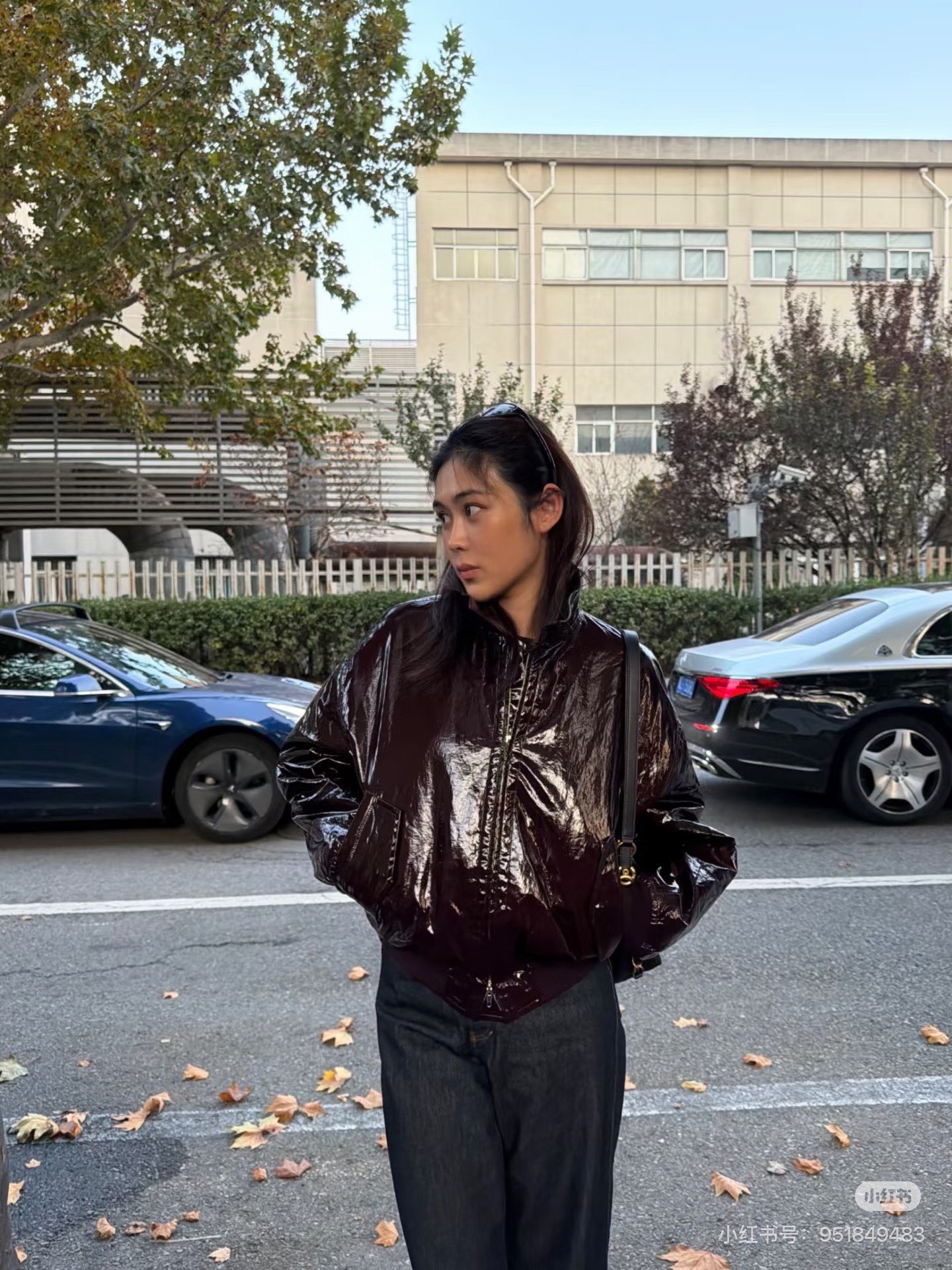 Sain 26fw leather jacket