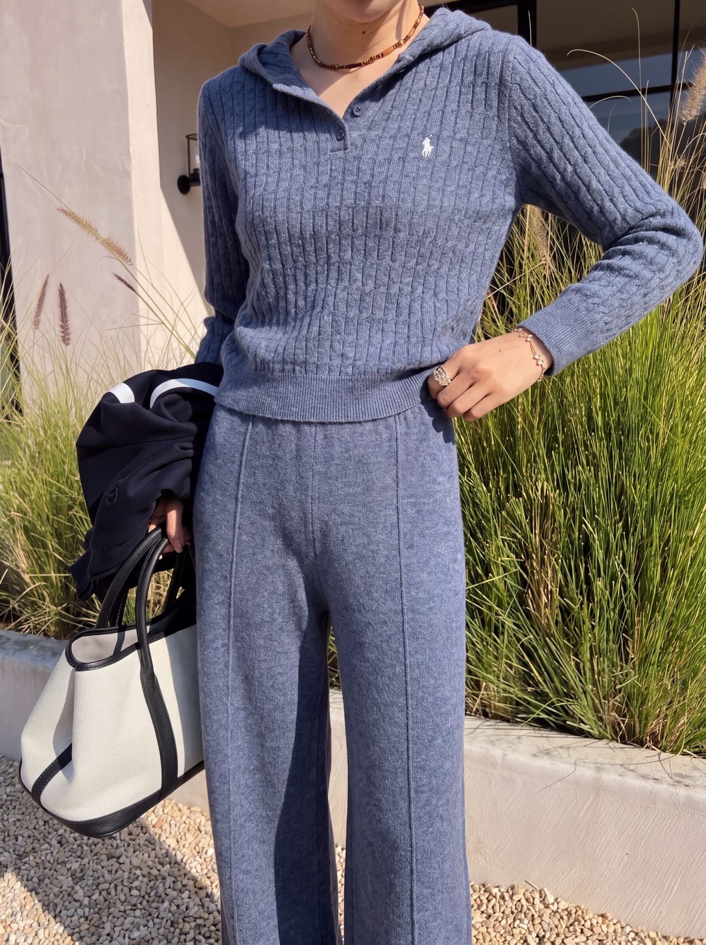 Ralp 26fw woll sweater pants sets