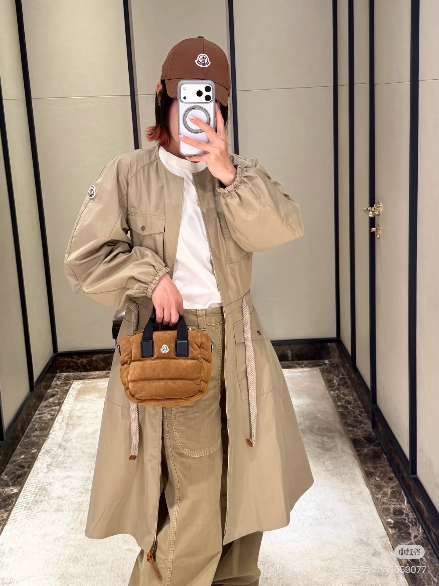 Monc 26fw drawstring dress
