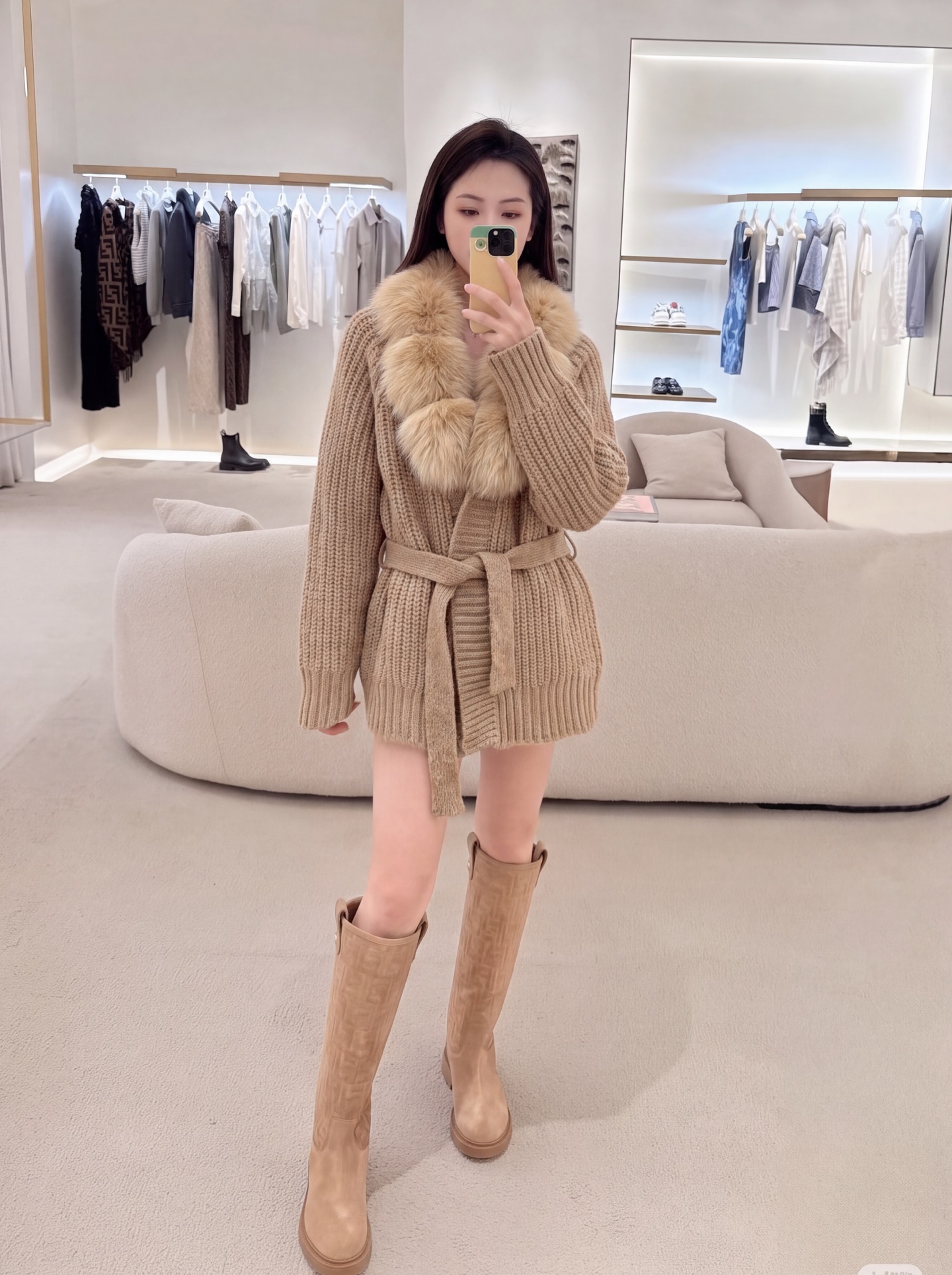 Fen 26fw knit jacket