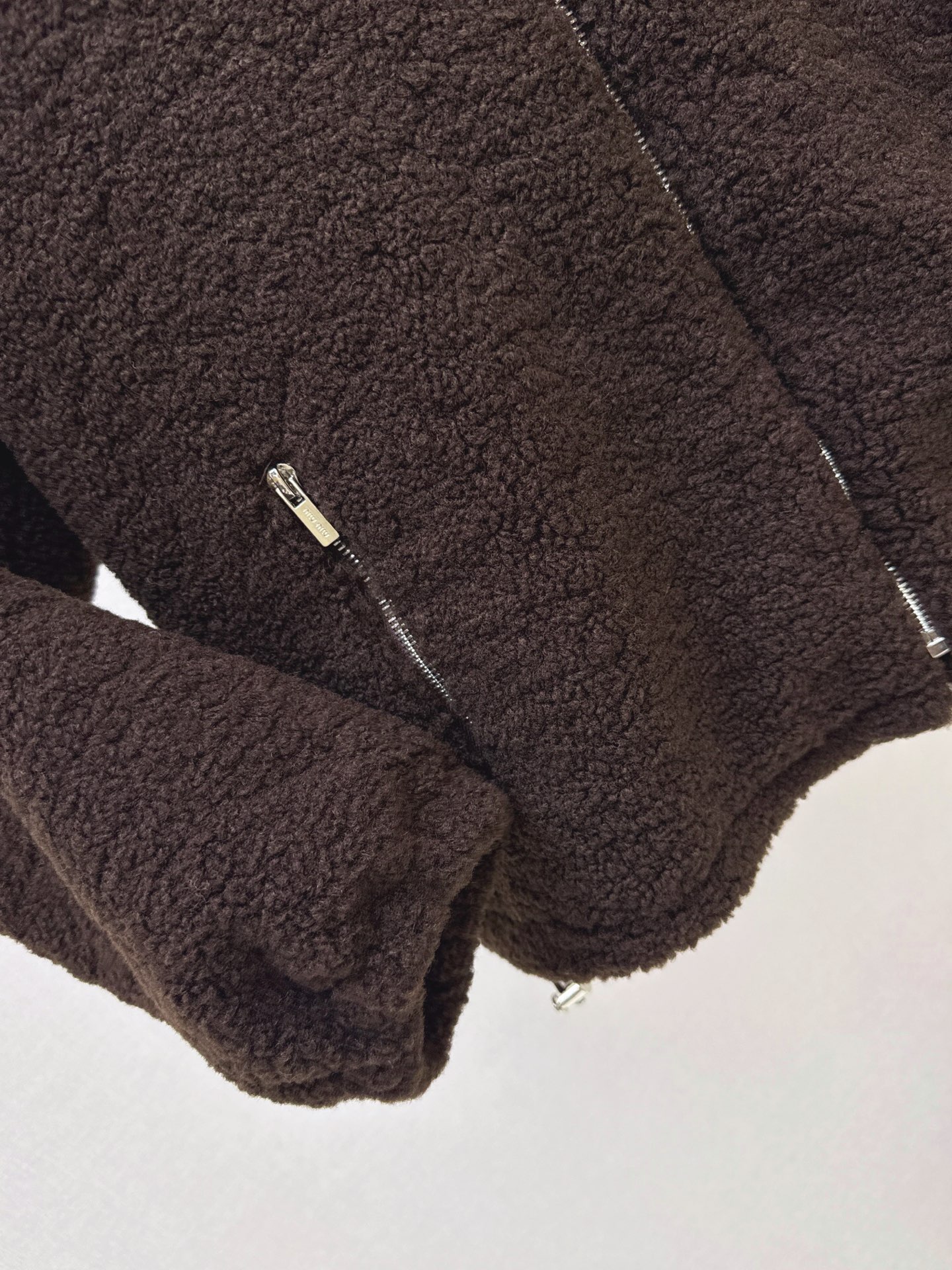 Miu 26fw faux shearling jacket