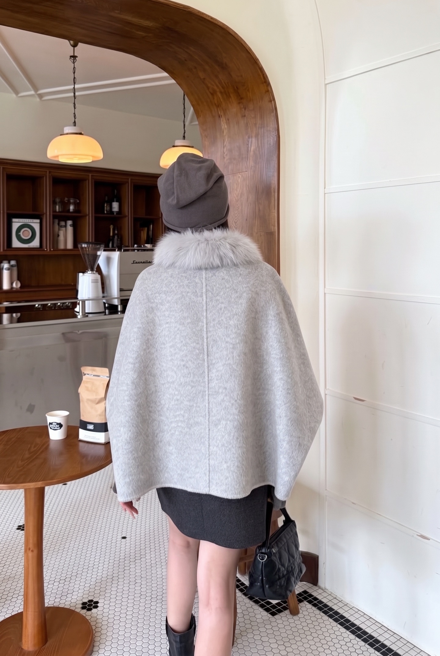 Miu 26fw woolen cape jacket