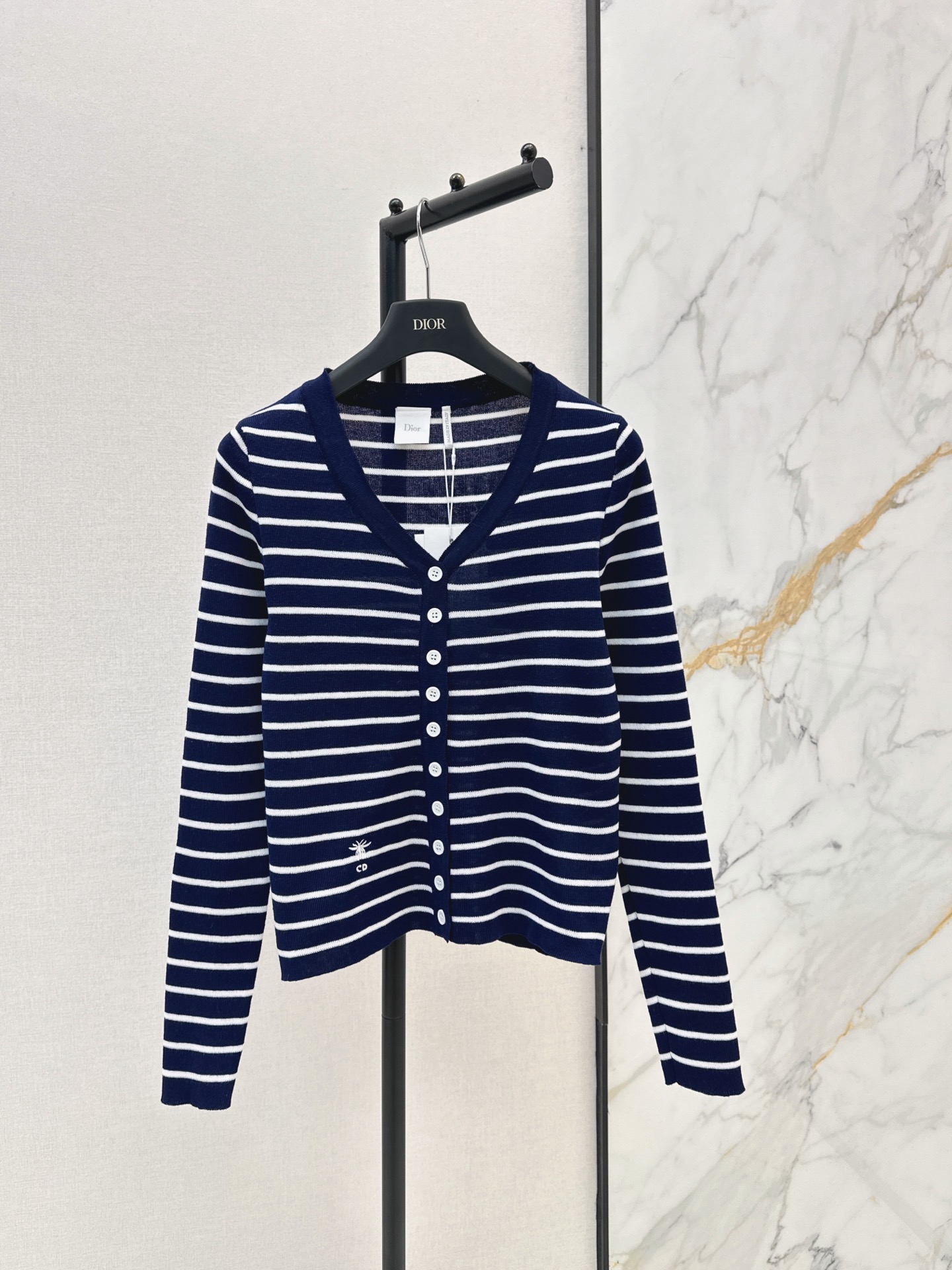 CD 26fw stripe knit cardigan
