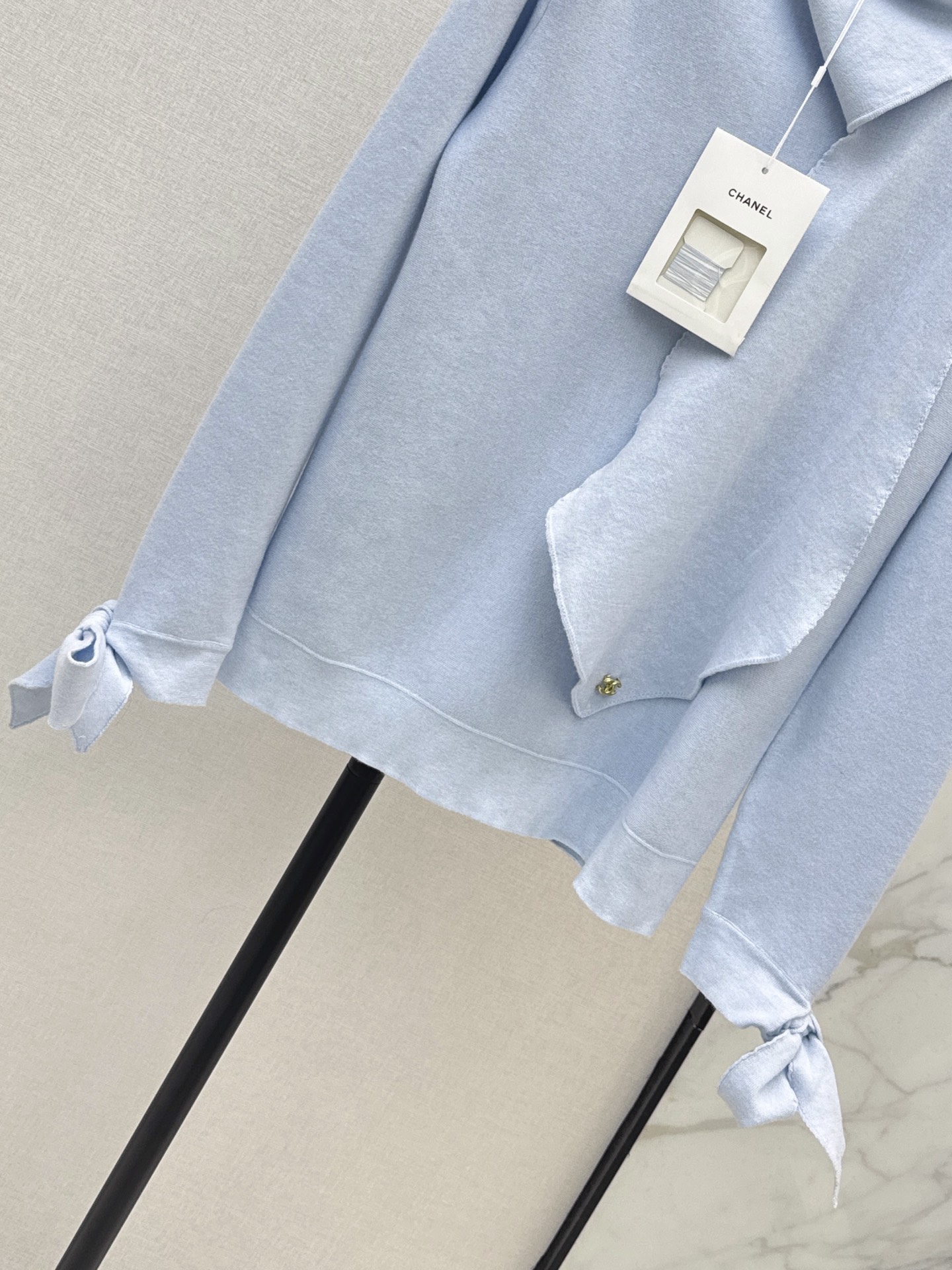Chan 26fw bow knitwear