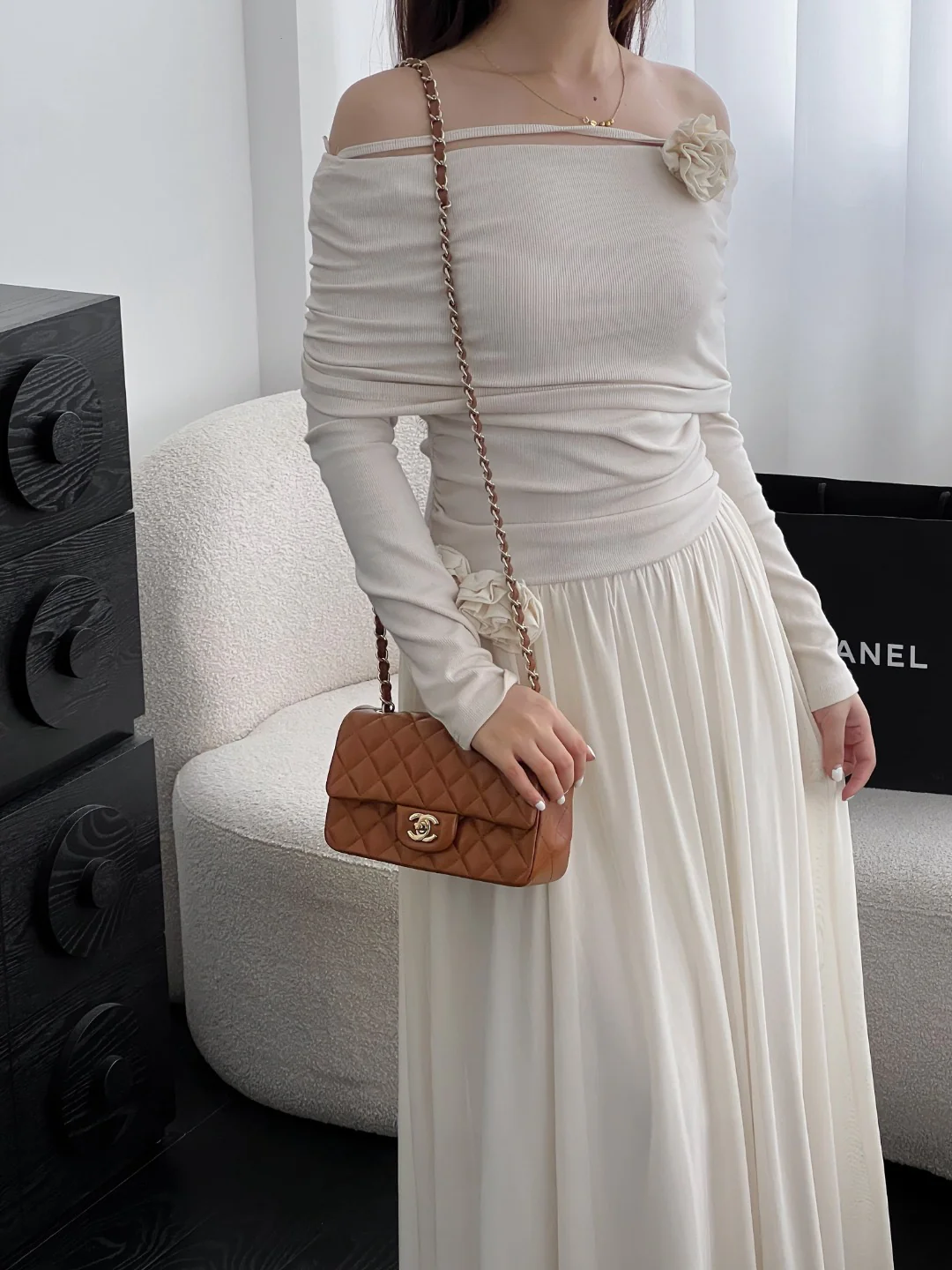 Chan cf20 chain shoulder bag