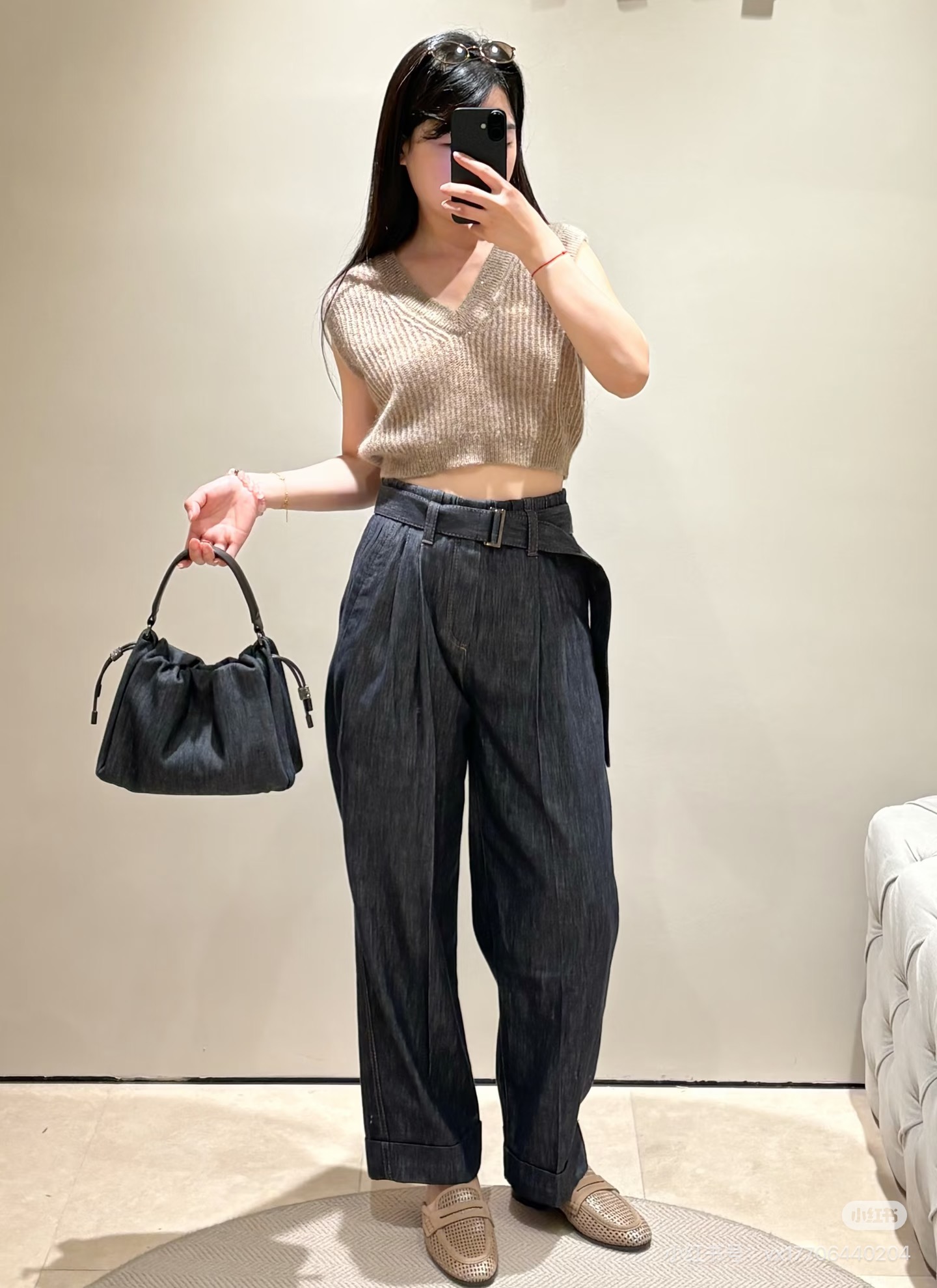 Brun 26fw wide-leg jeans
