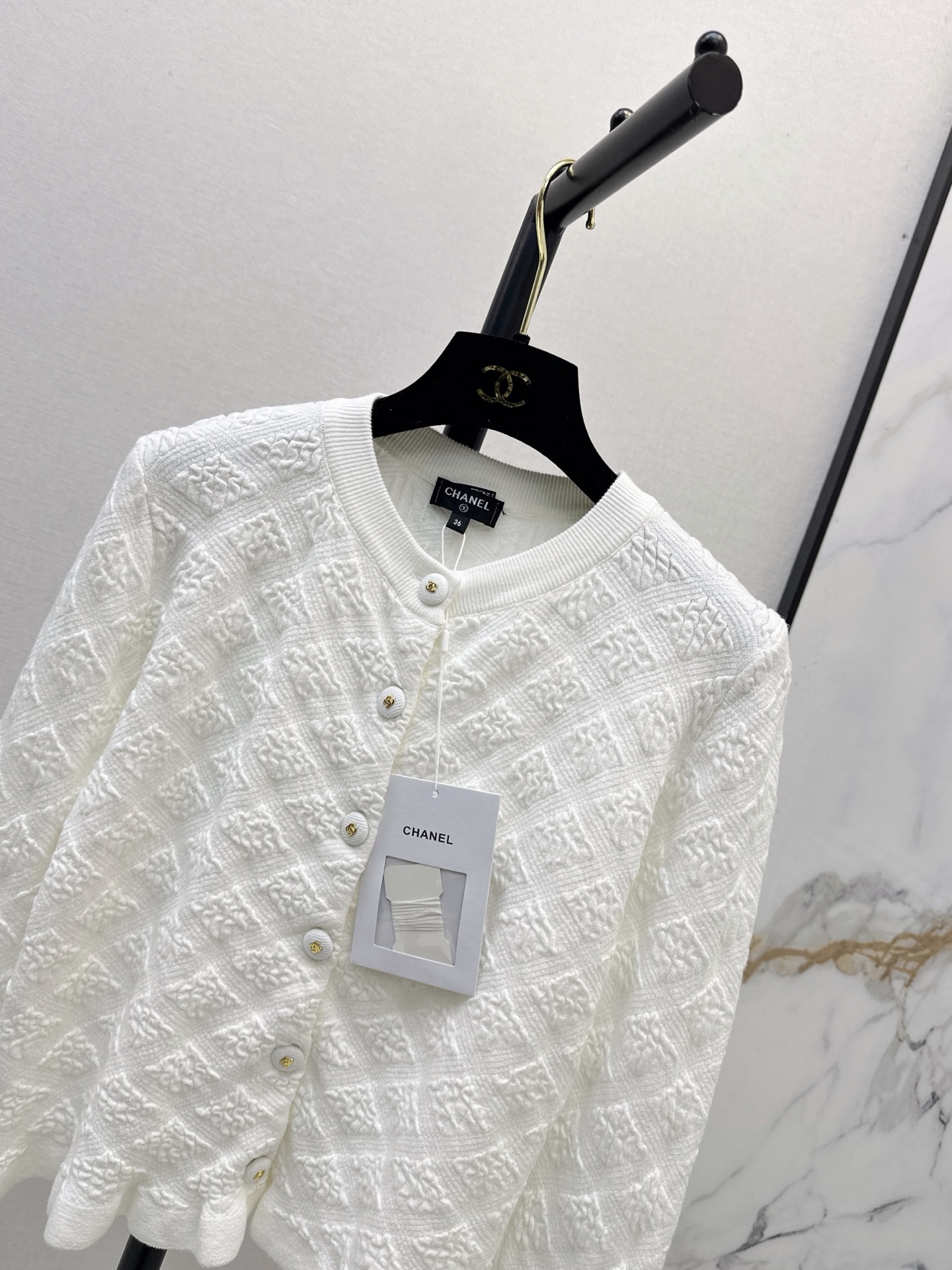 Chan 26fw jacquard cardigan