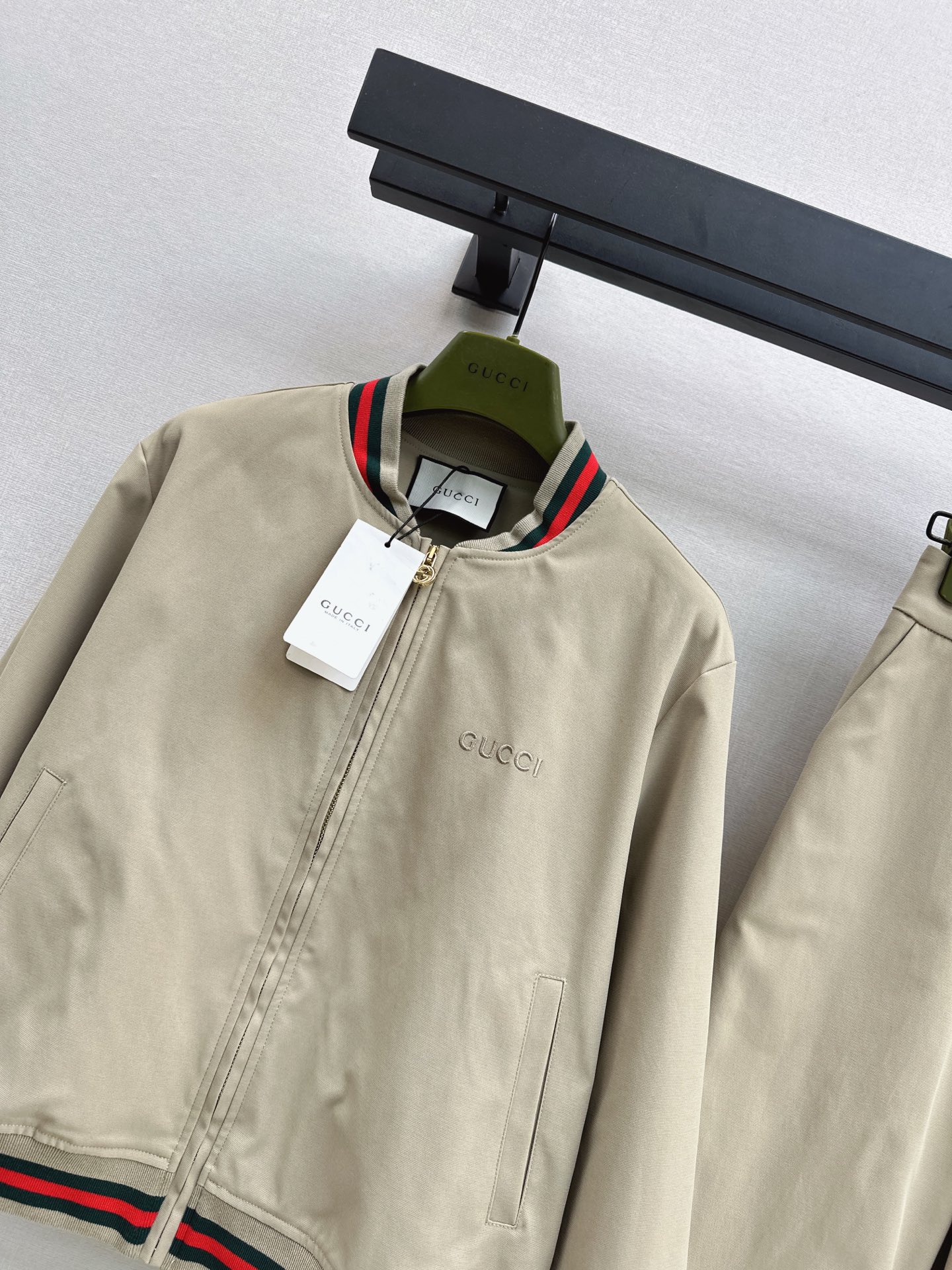 Guc 26fw zipper jacket pants sets