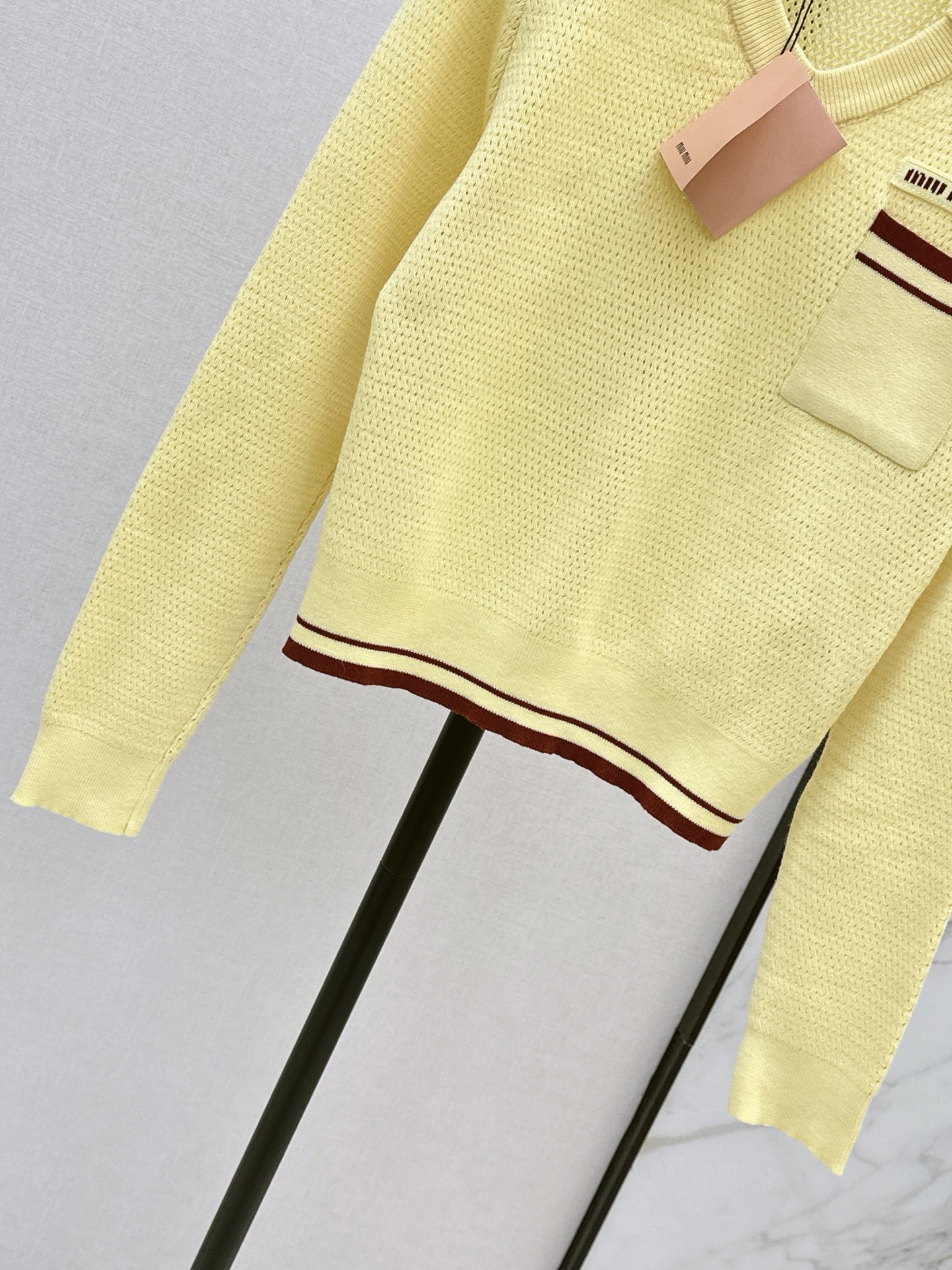Miu 26fw polo sweater