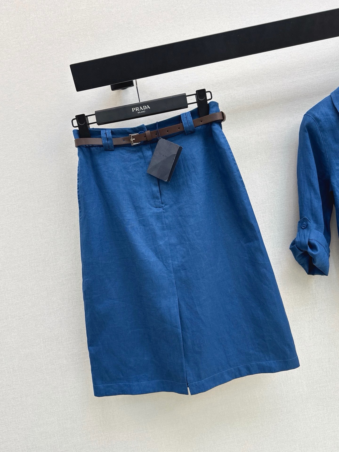 Pra 26ss belted skirt