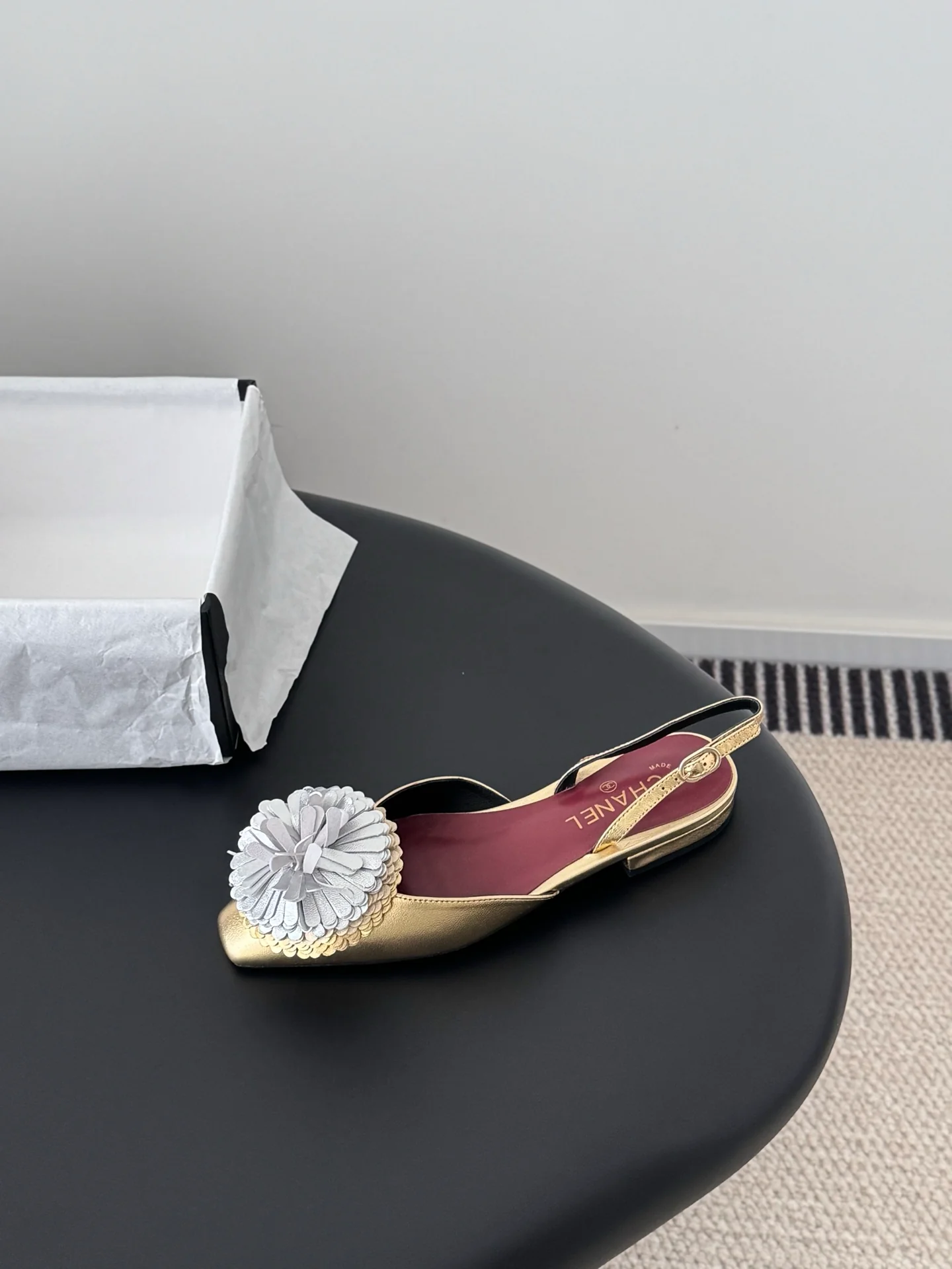 Chan 26ss slingback flats