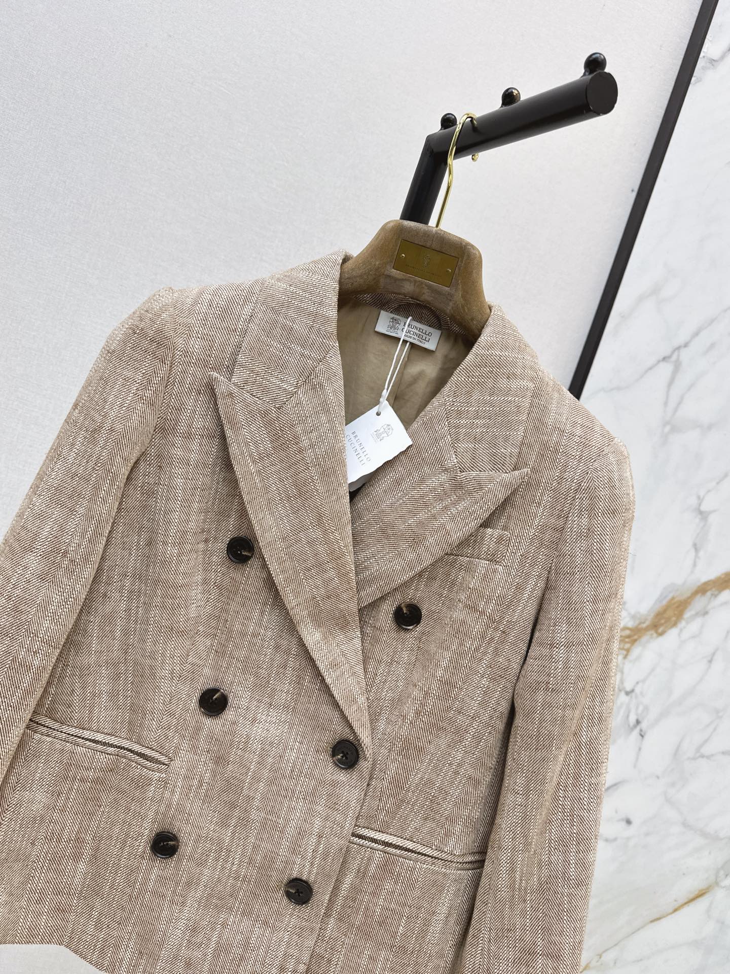 Brun 26fw linen blazer