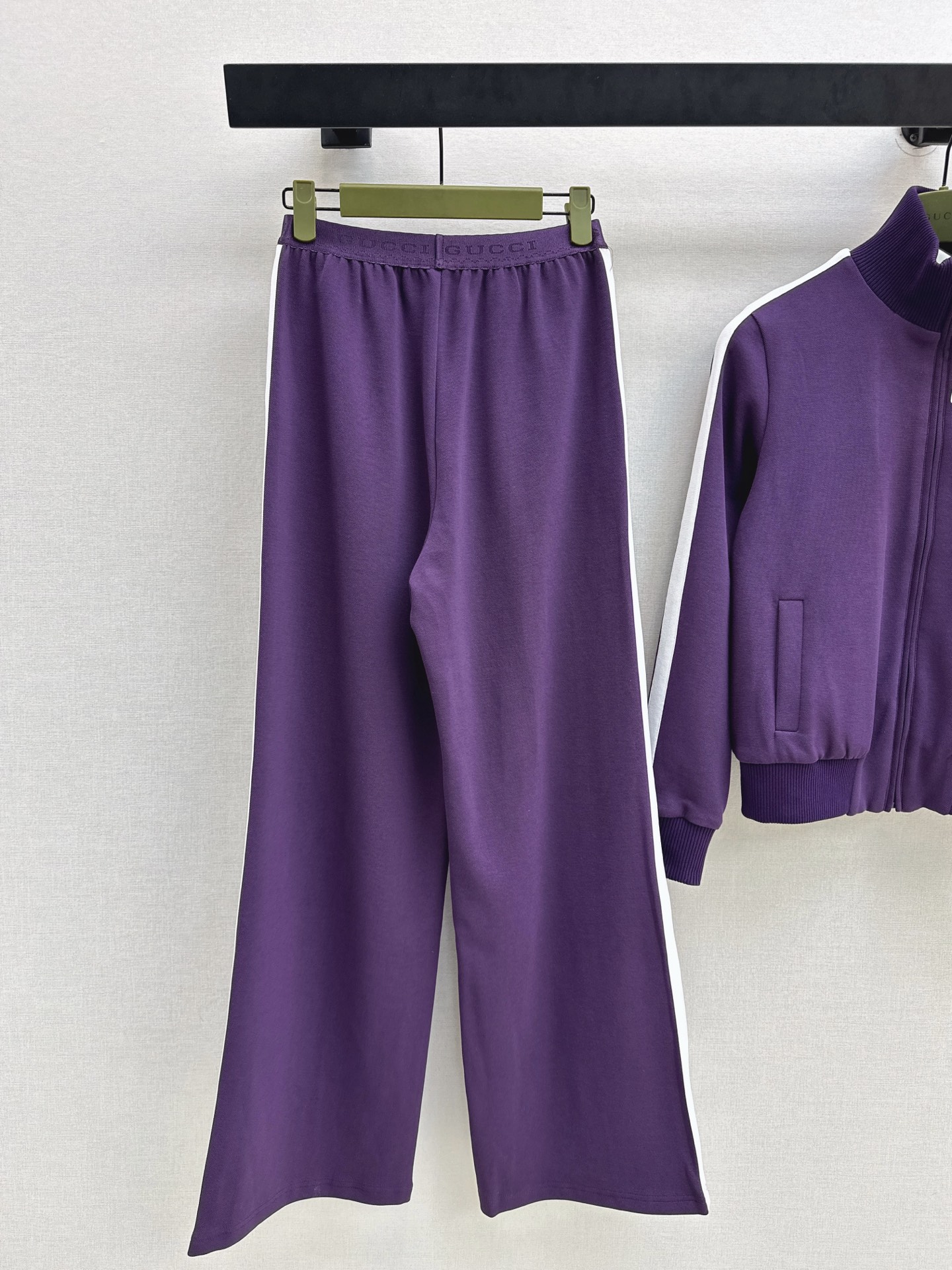 Guc 26fw zipper jacket vest pants sets