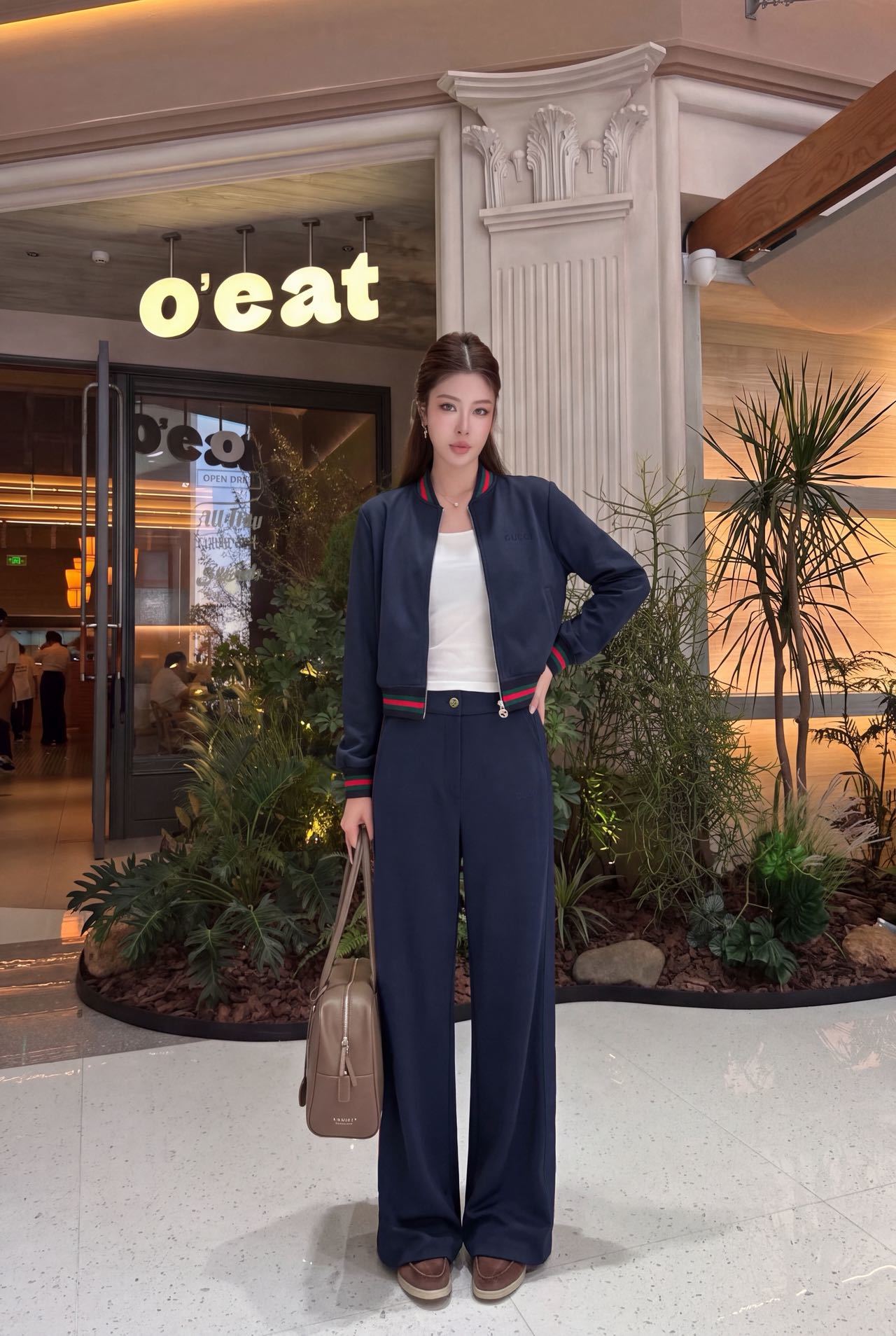 Guc 26fw zipper jacket pants sets