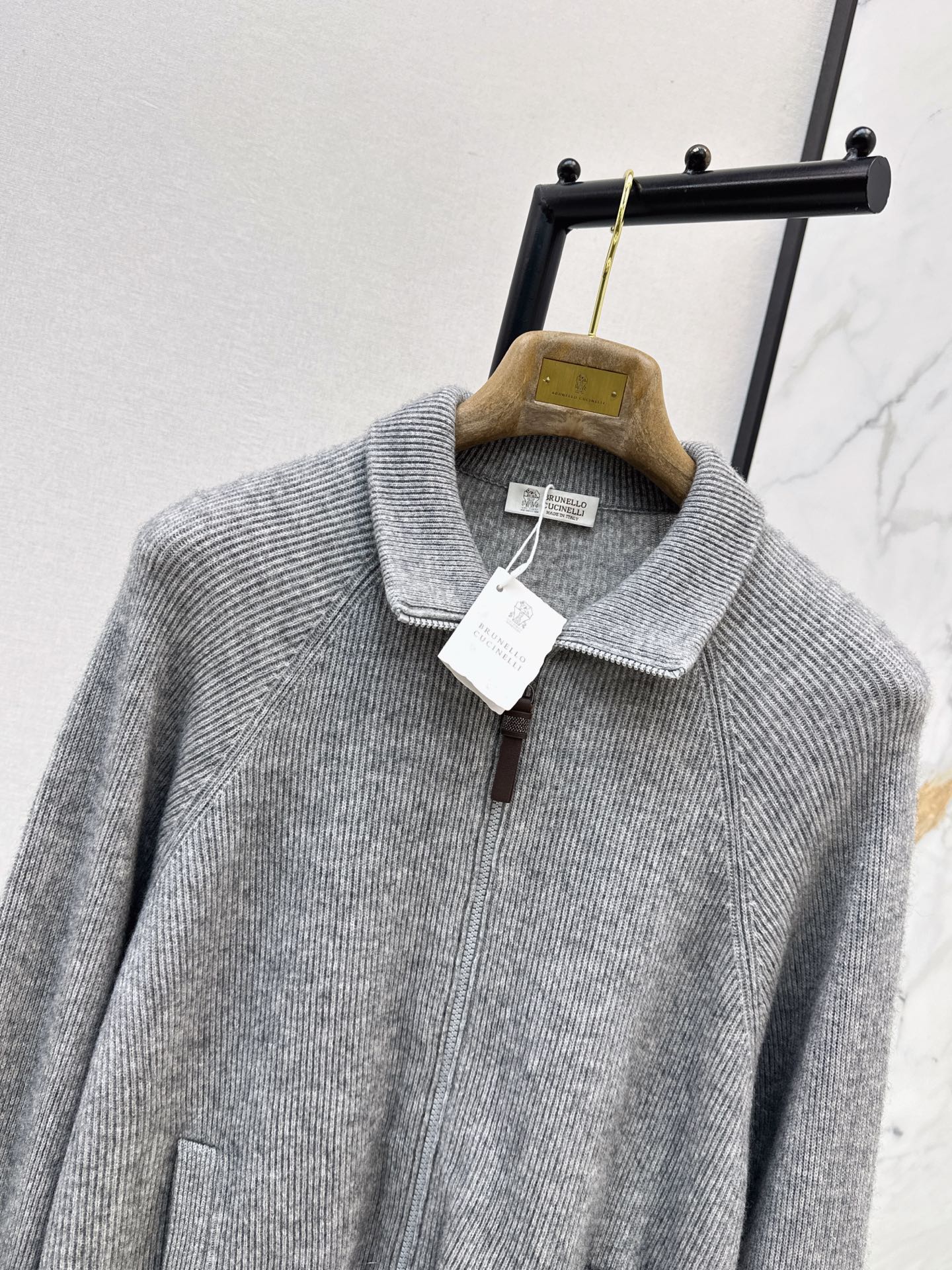 Brun 26fw cashmere knit jacket