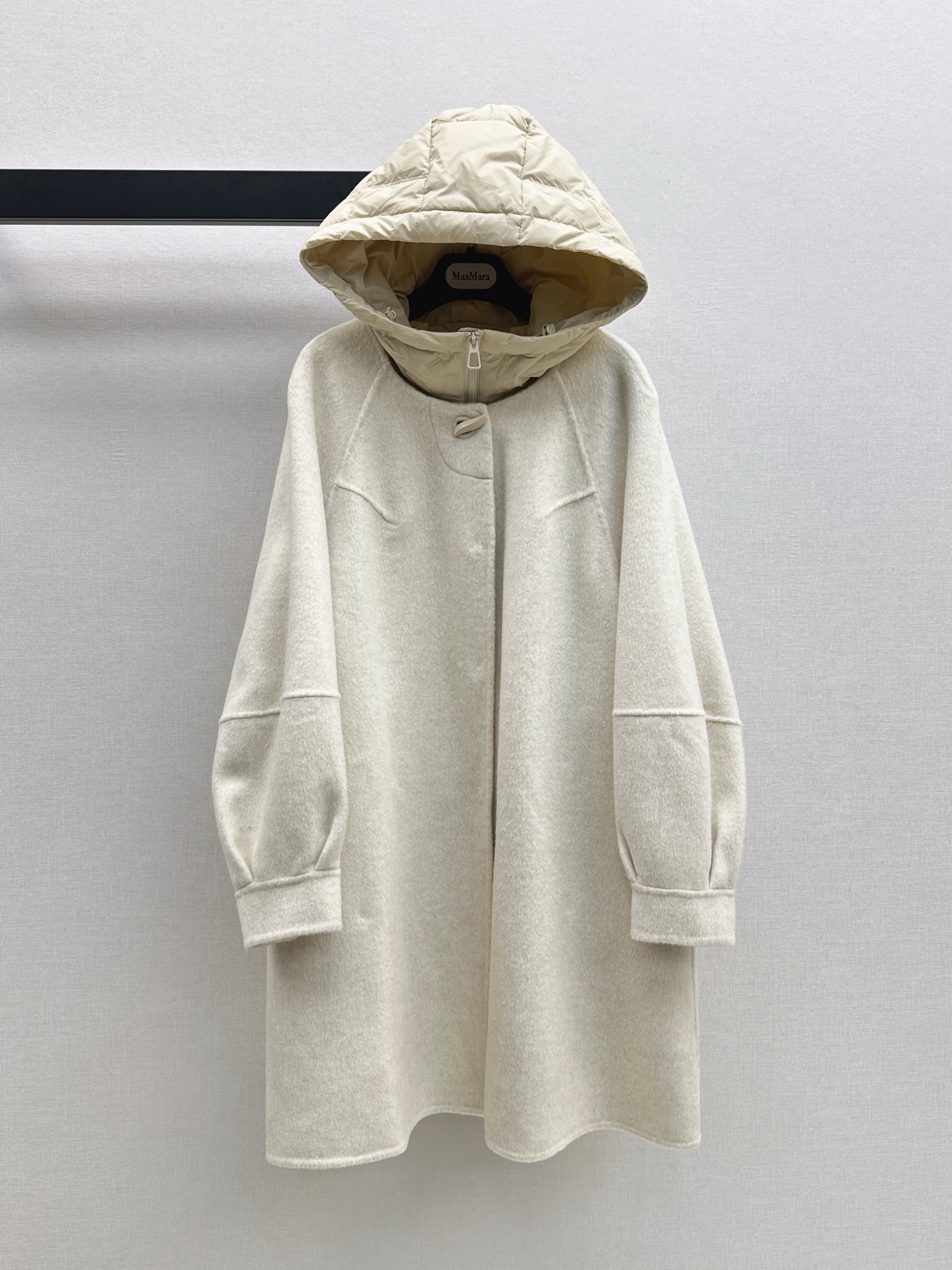 Max 26fw hooded down vest overcoats sets