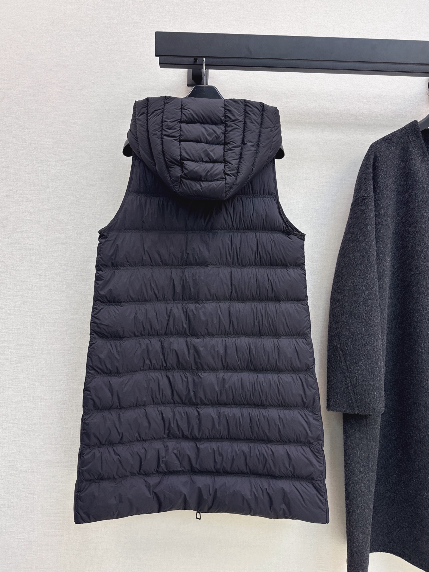 Max 26fw hooded down vest woolen overcoats sets