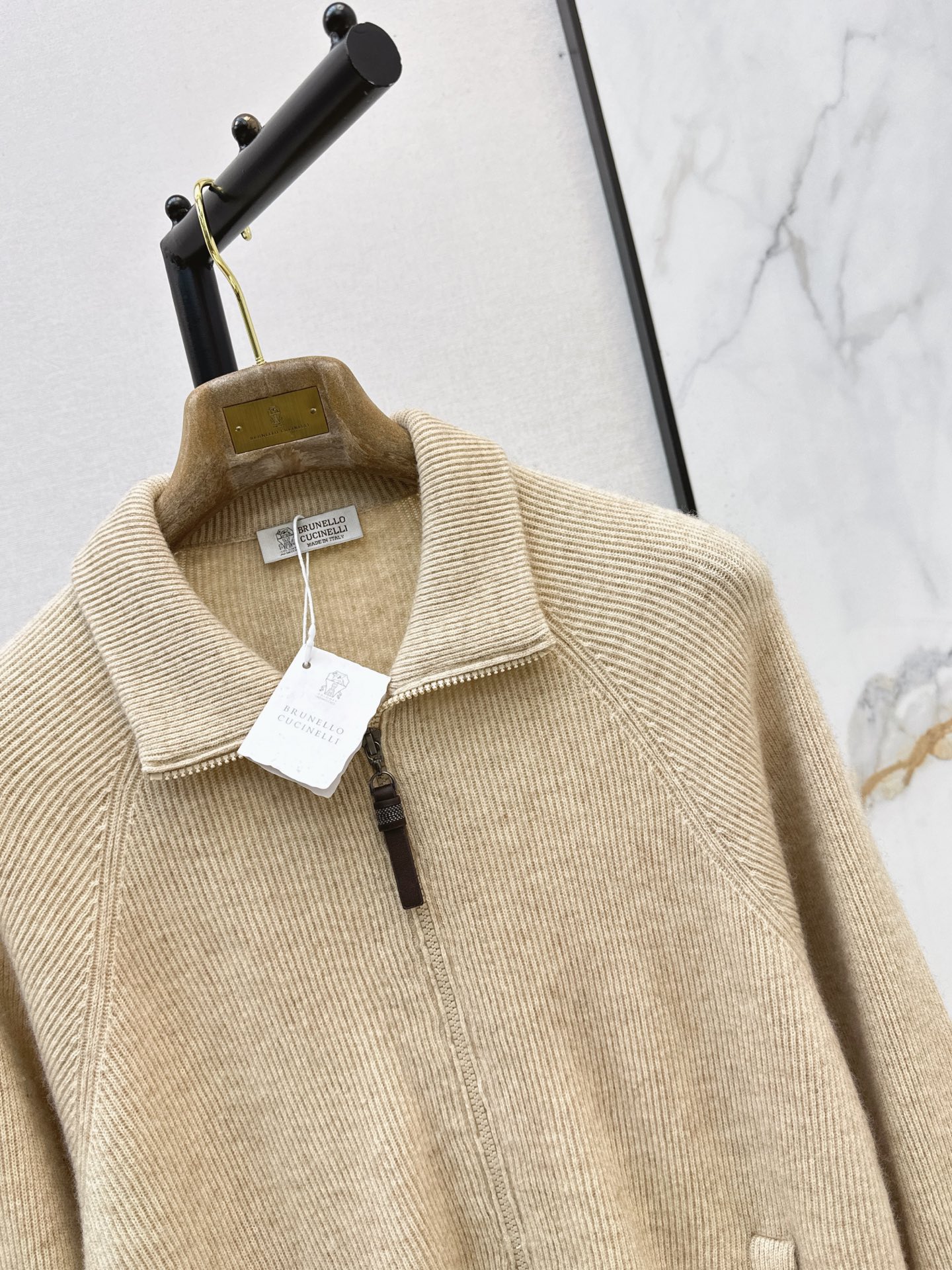 Brun 26fw cashmere knit jacket