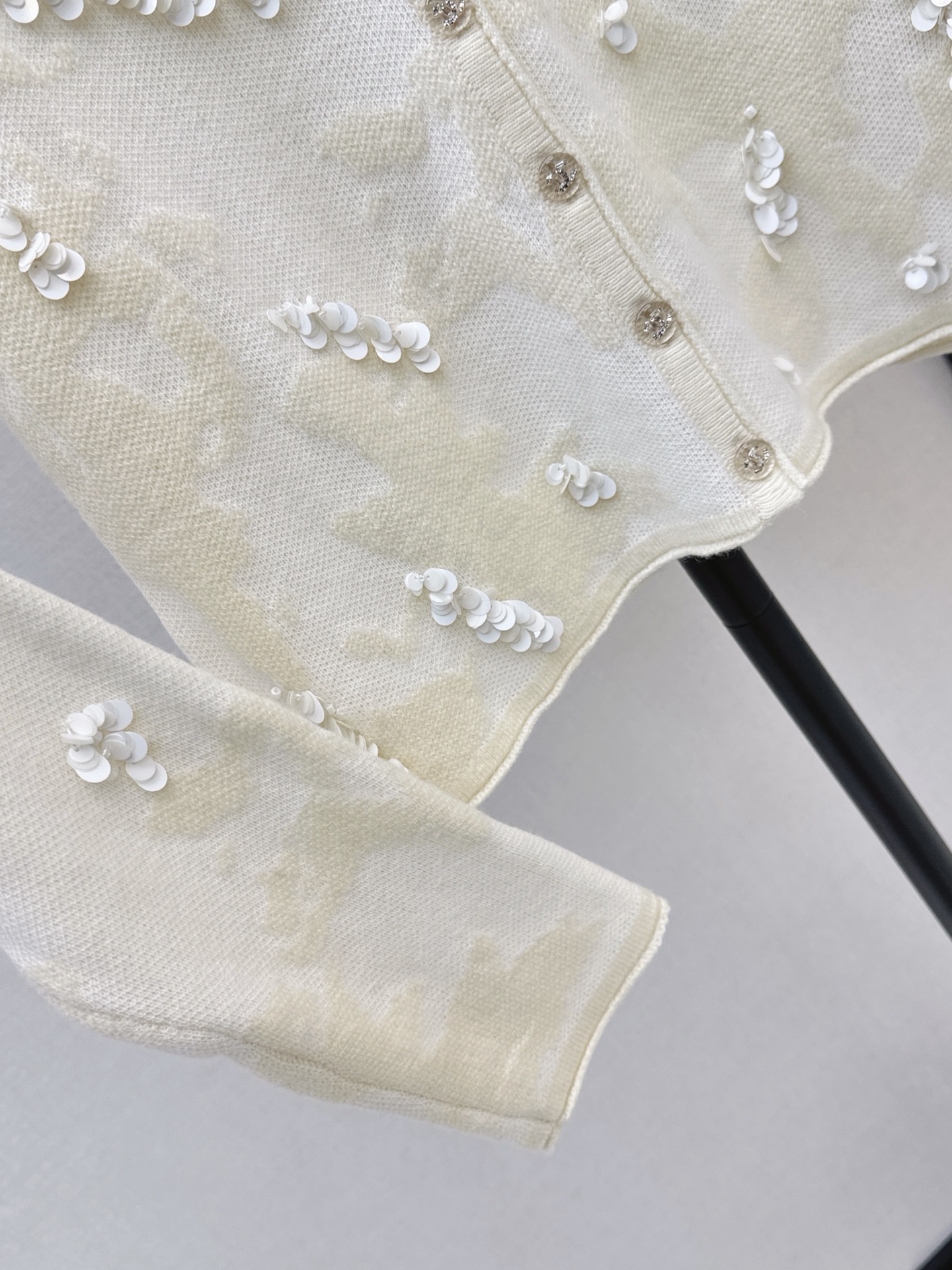 Chan 26fw sequin knit cardigan