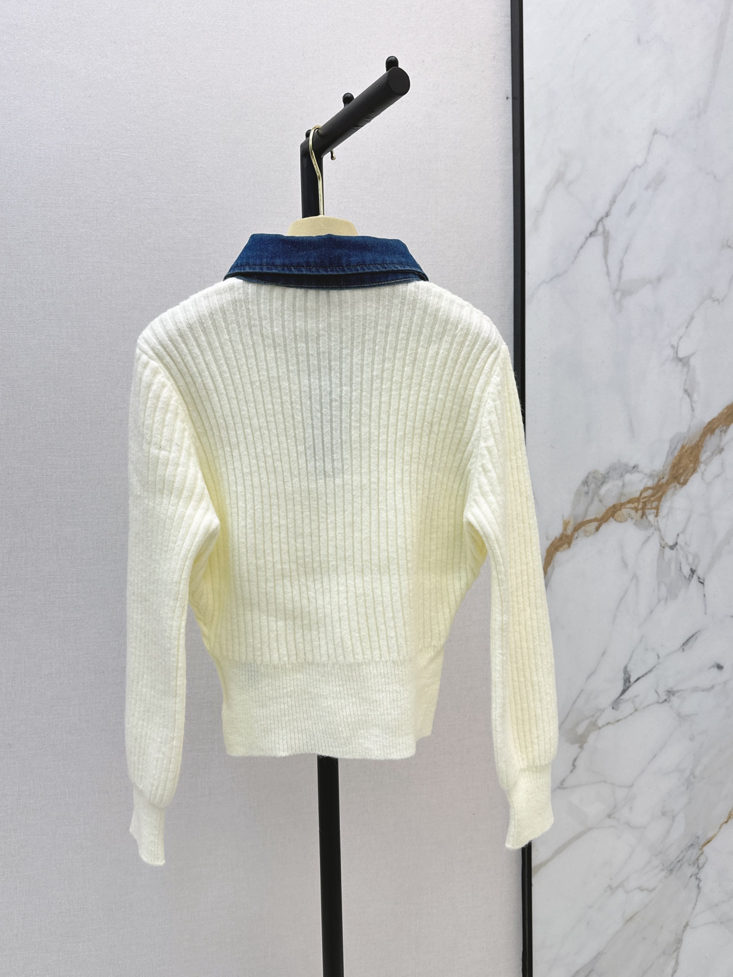 Miu 26fw 2in1 knit sweater