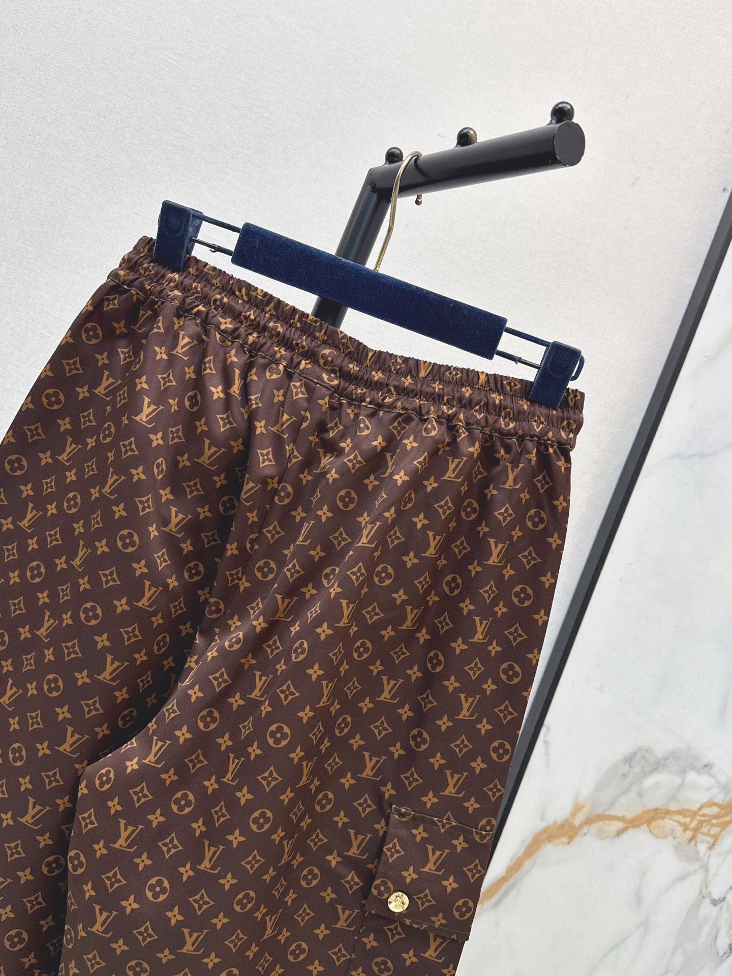 Loui 26fw print wide-leg pants