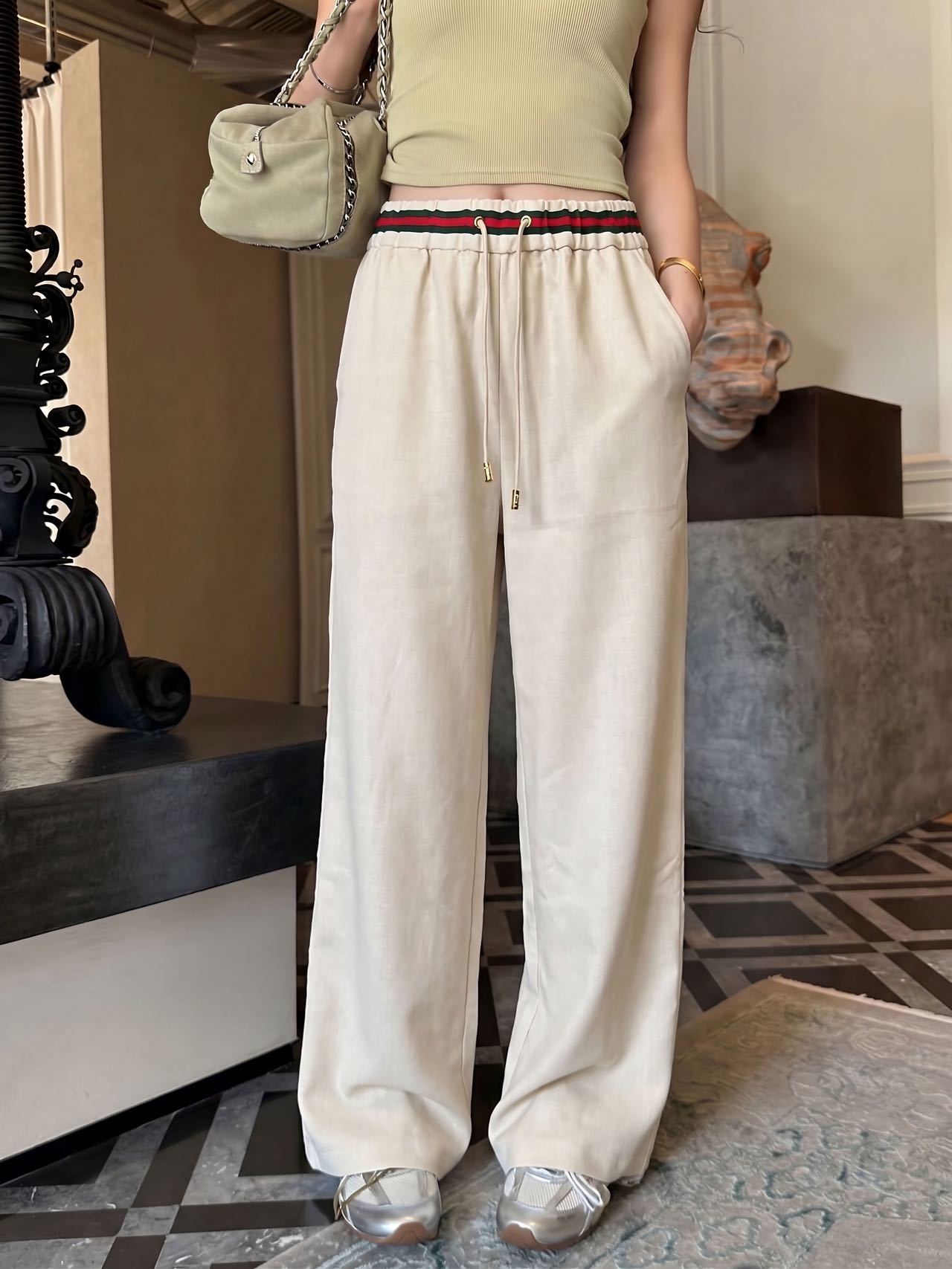 Guc 26fw straight-leg pants