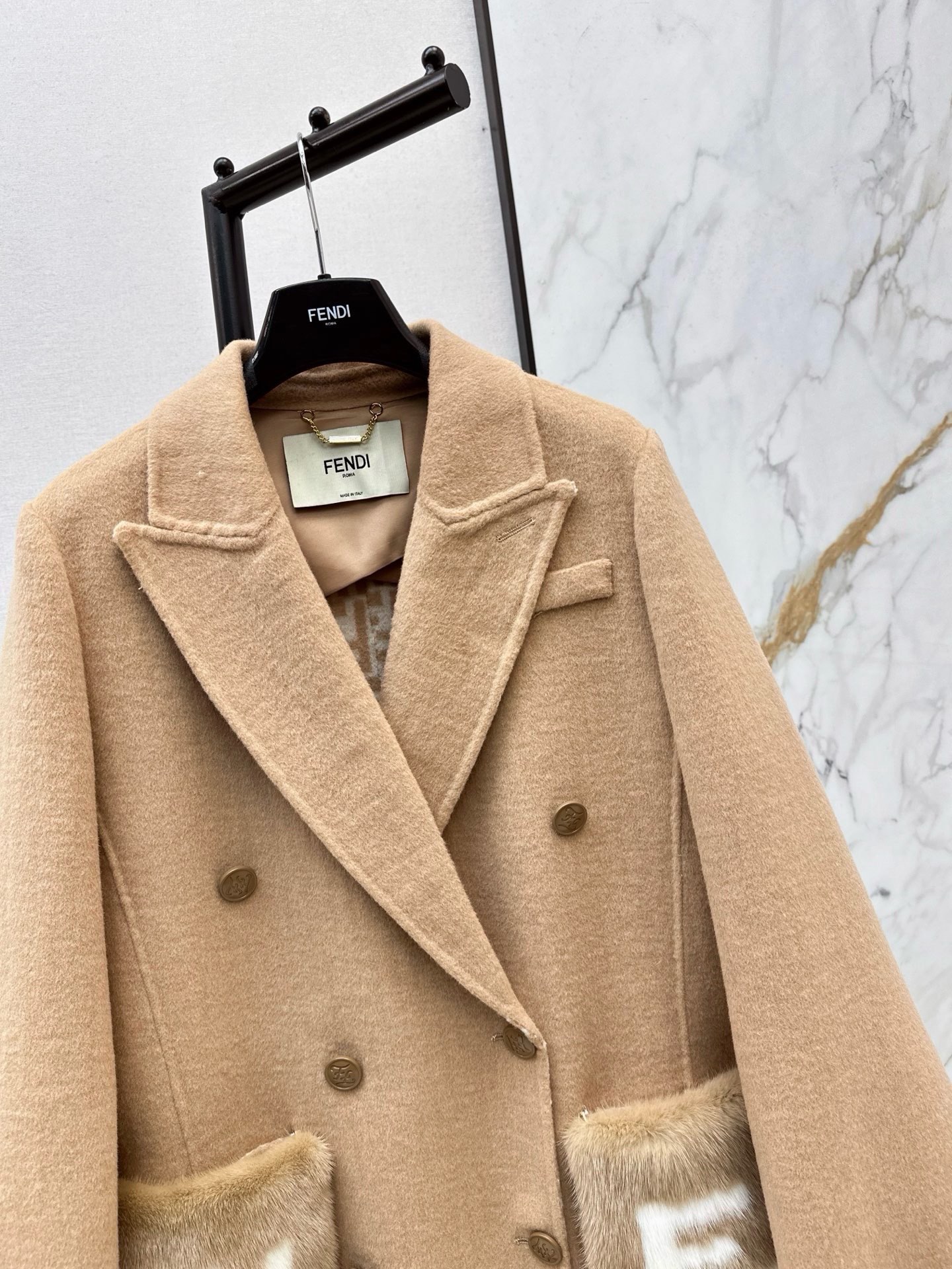 Fen 26fw cashmere overcoats
