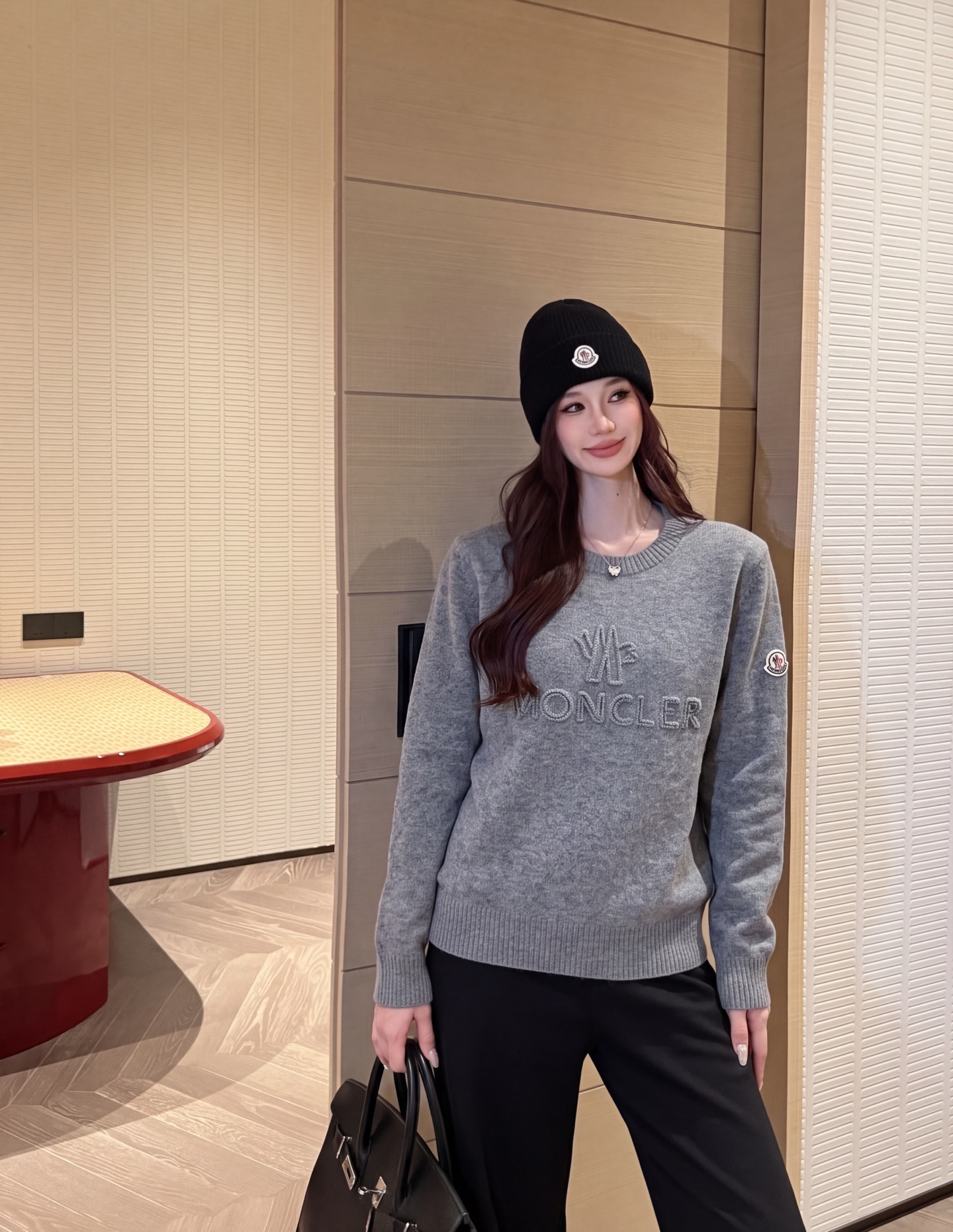 Monc 26fw embroidery knitwear
