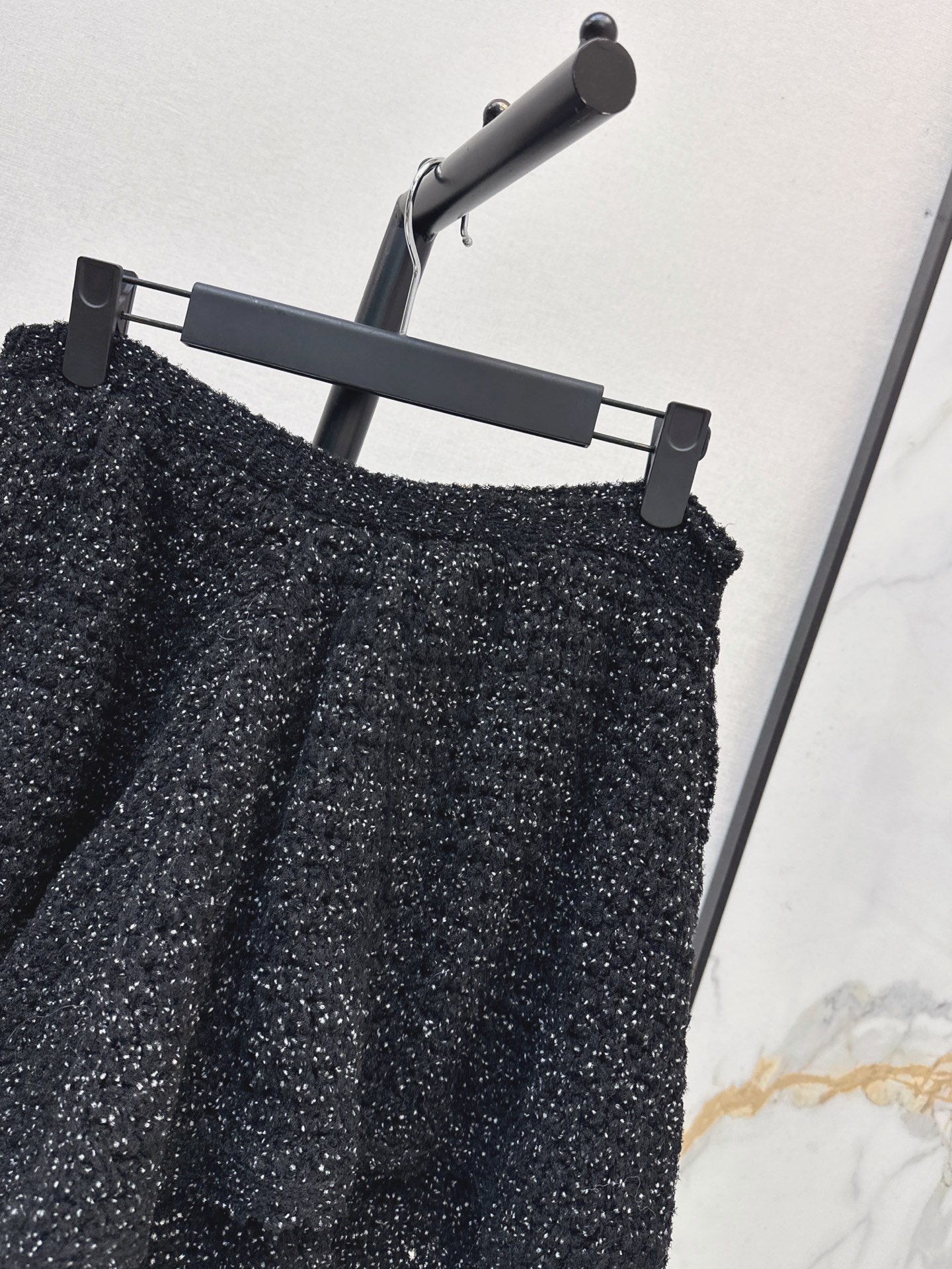 CD 26fw pleated tweed skirt
