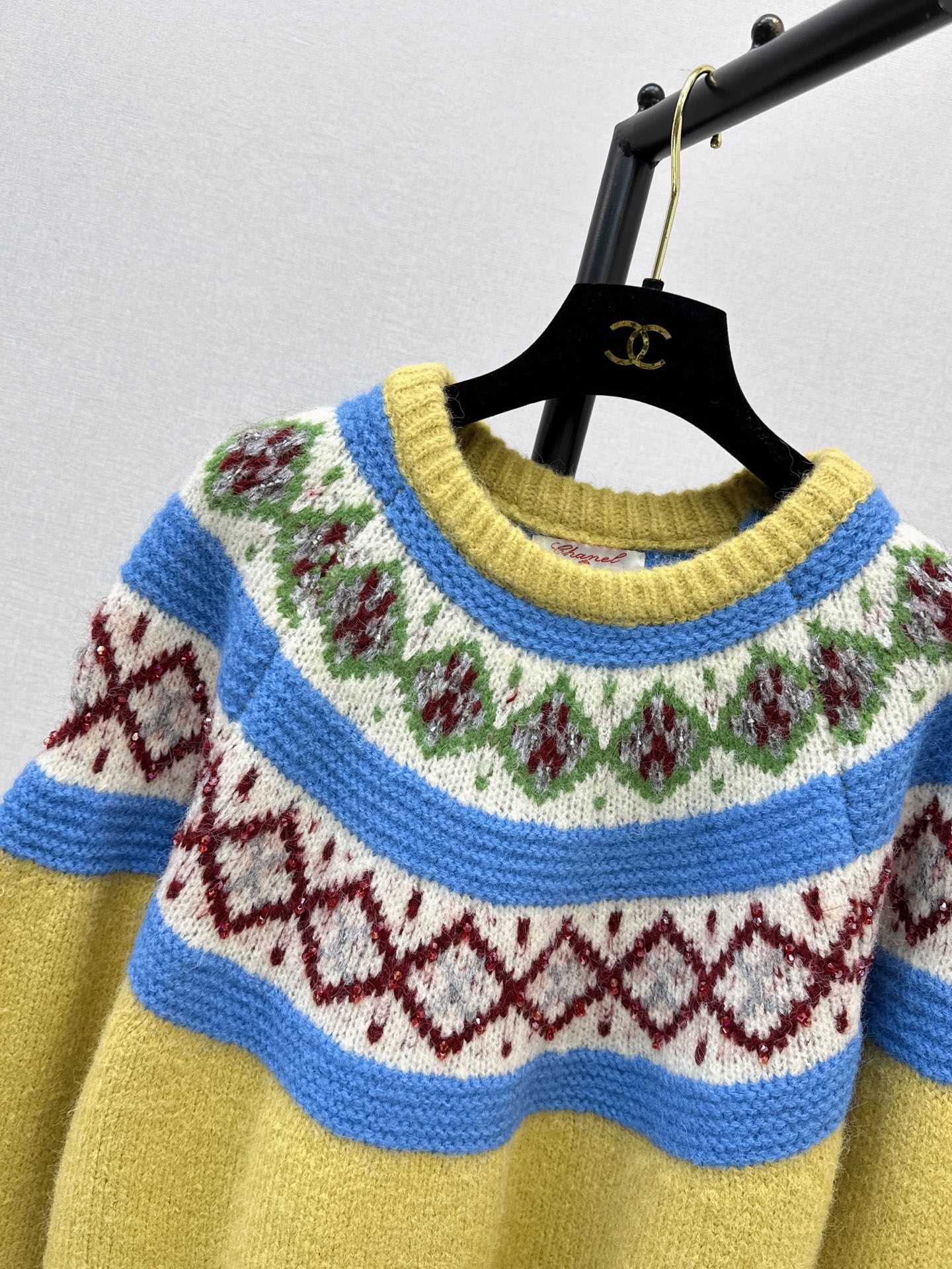 Chan 26fw jacquard sweater