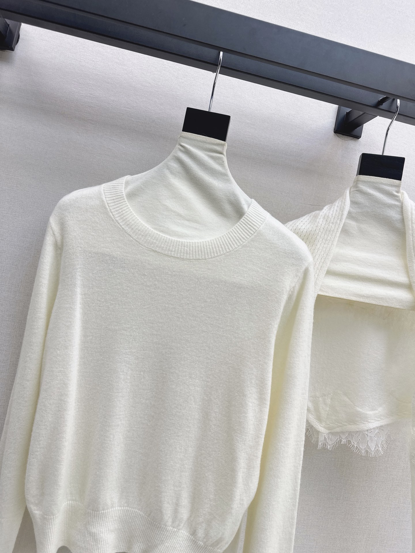 ES 26fw knit lace cape sweater sets